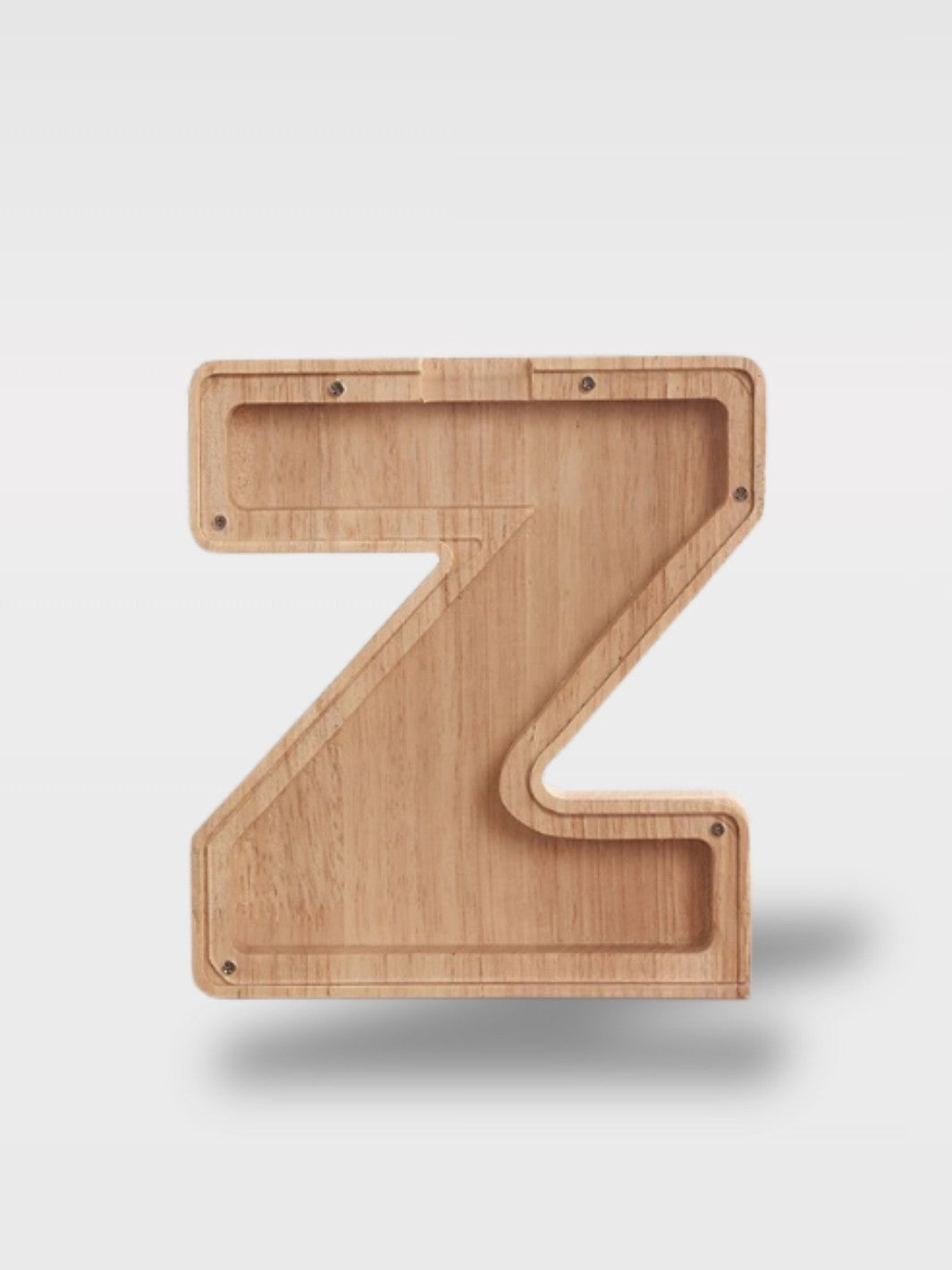 Tirelire En Forme De Lettre En Bois<br>Le Chêne