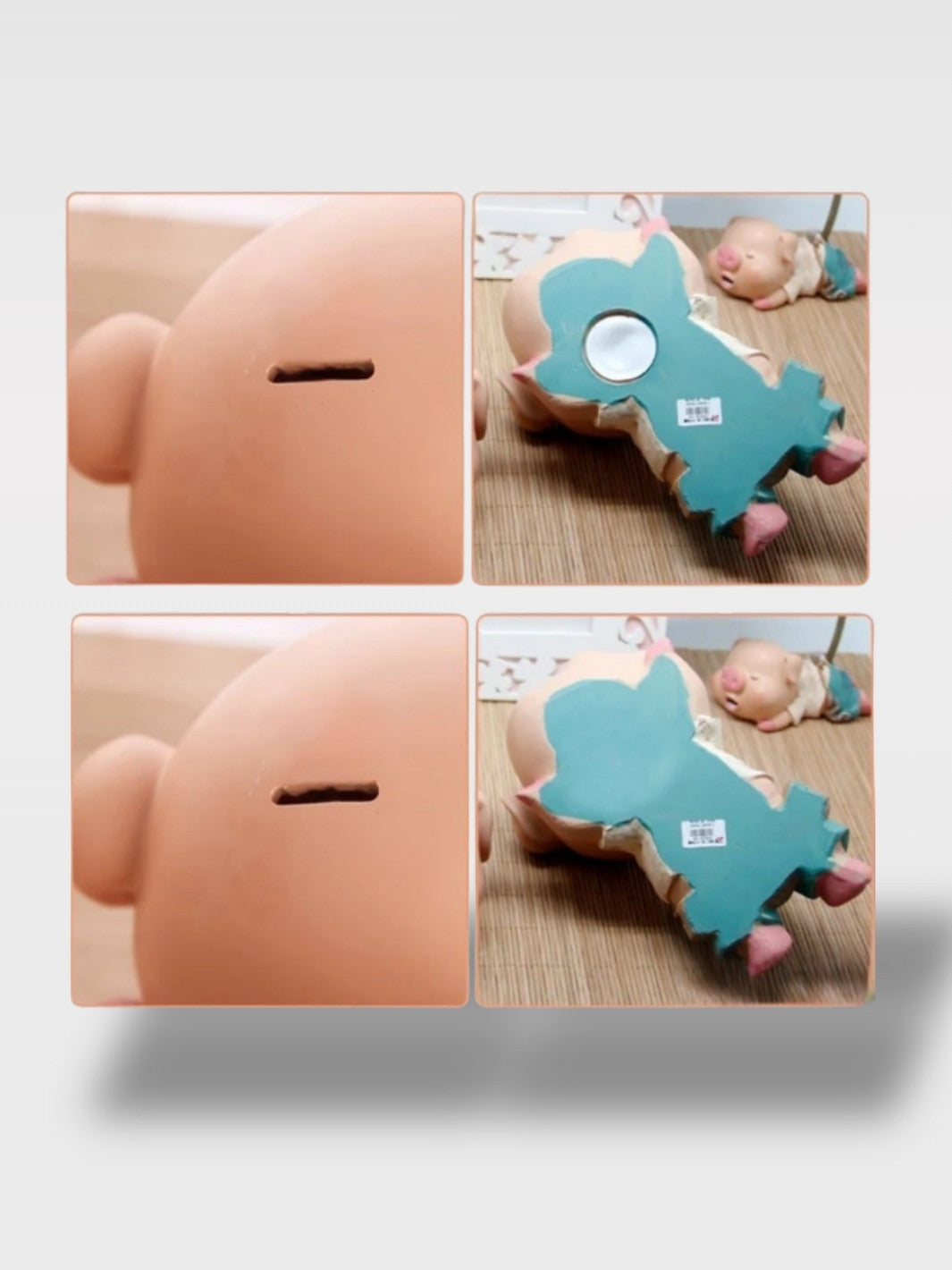 Tirelire Enfant en Forme de Cochon<br>Le Farceur Rose