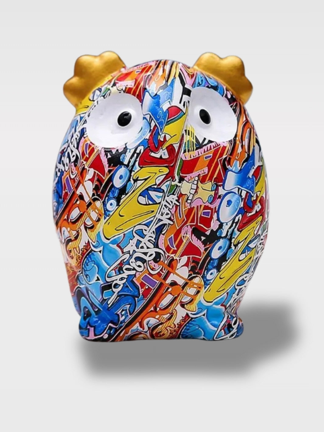 Tirelire Pomme Pidou Hibou en Céramique<br>Le Sage Gardien
