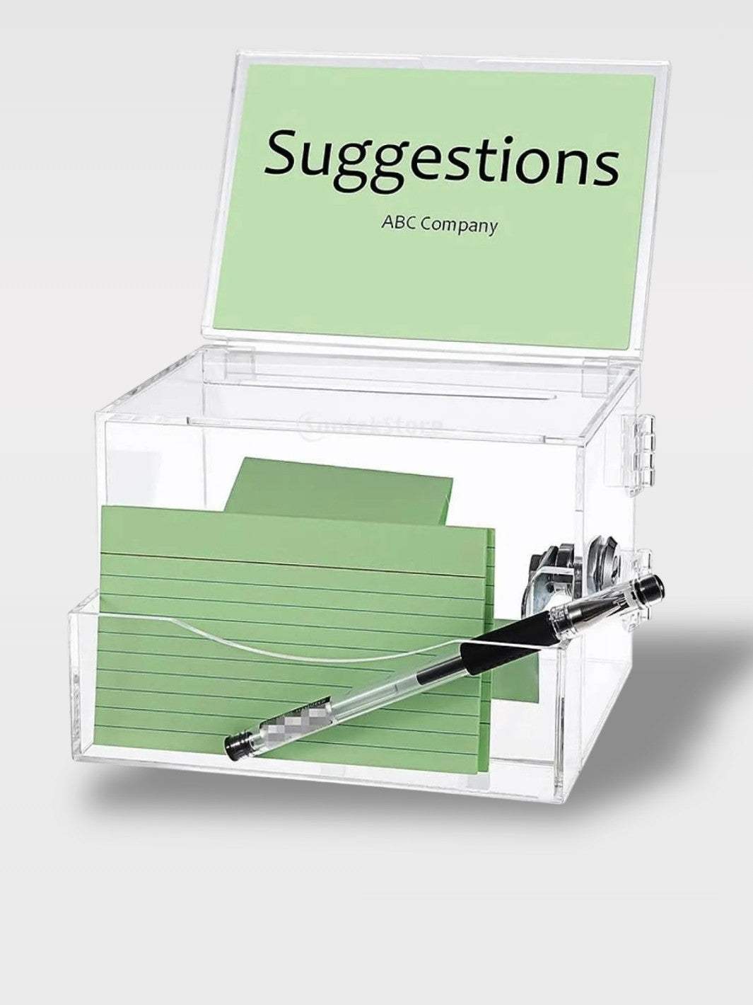 Tirelire à Clé en Acrylique<br>Le Coffre Solidaire