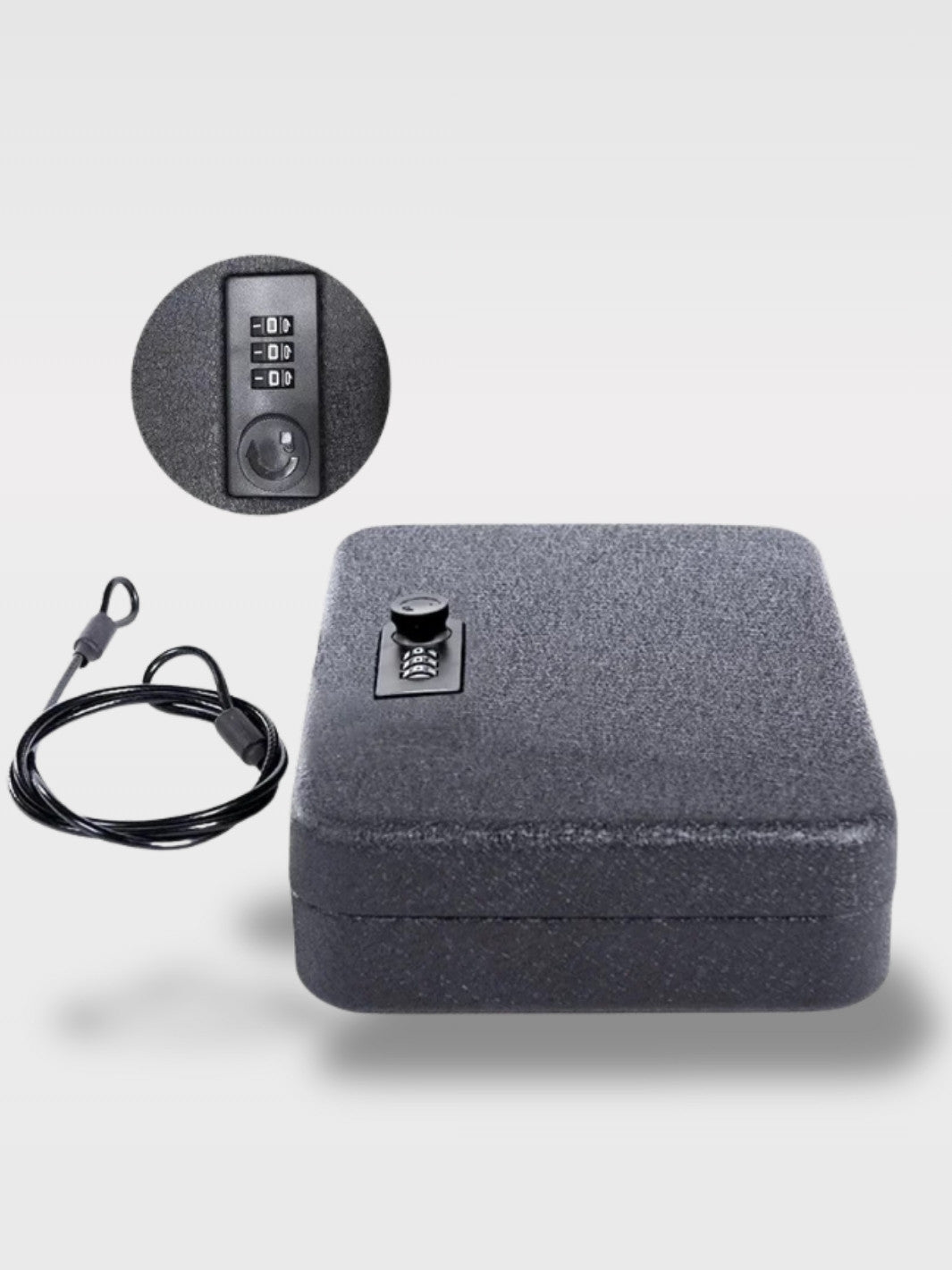 Mini Coffre-Fort Métal Portable à Mot de Passe<br>Le Voyageur Sécurisé