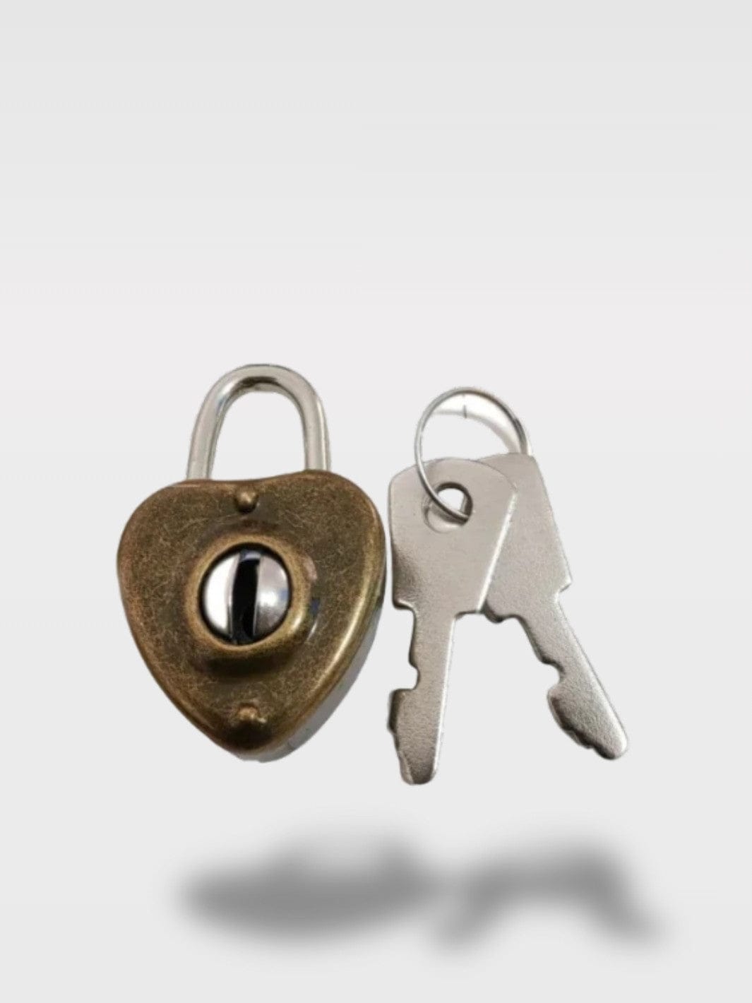 Tirelire Coffre en Bois | Cadenas à Clé Sécurisé Coeurly – Cadenas a clé Coeur 3.5 x 2.2 cm