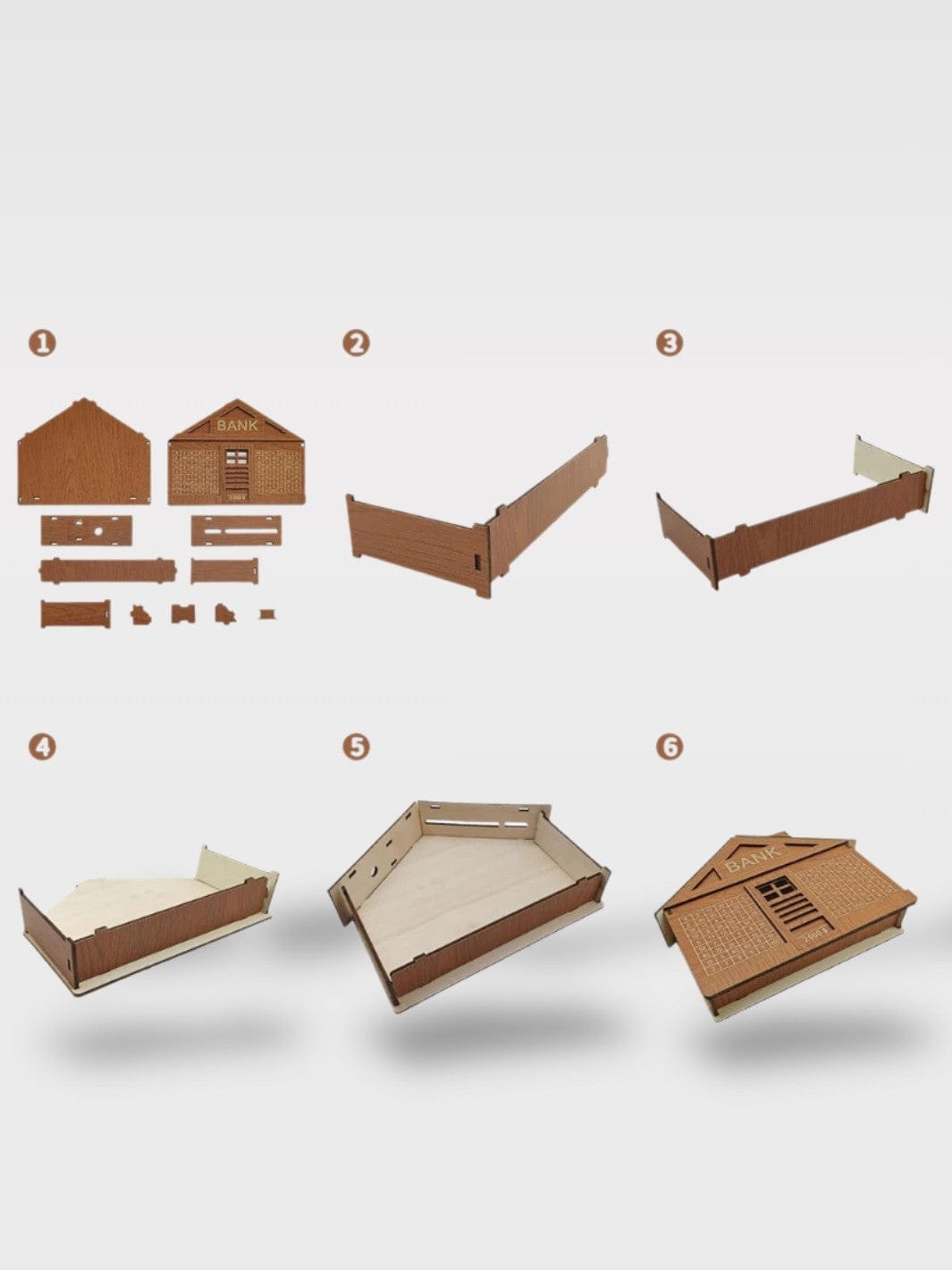 Tirelire Maison Japonaise En Bois | Design Traditionnel