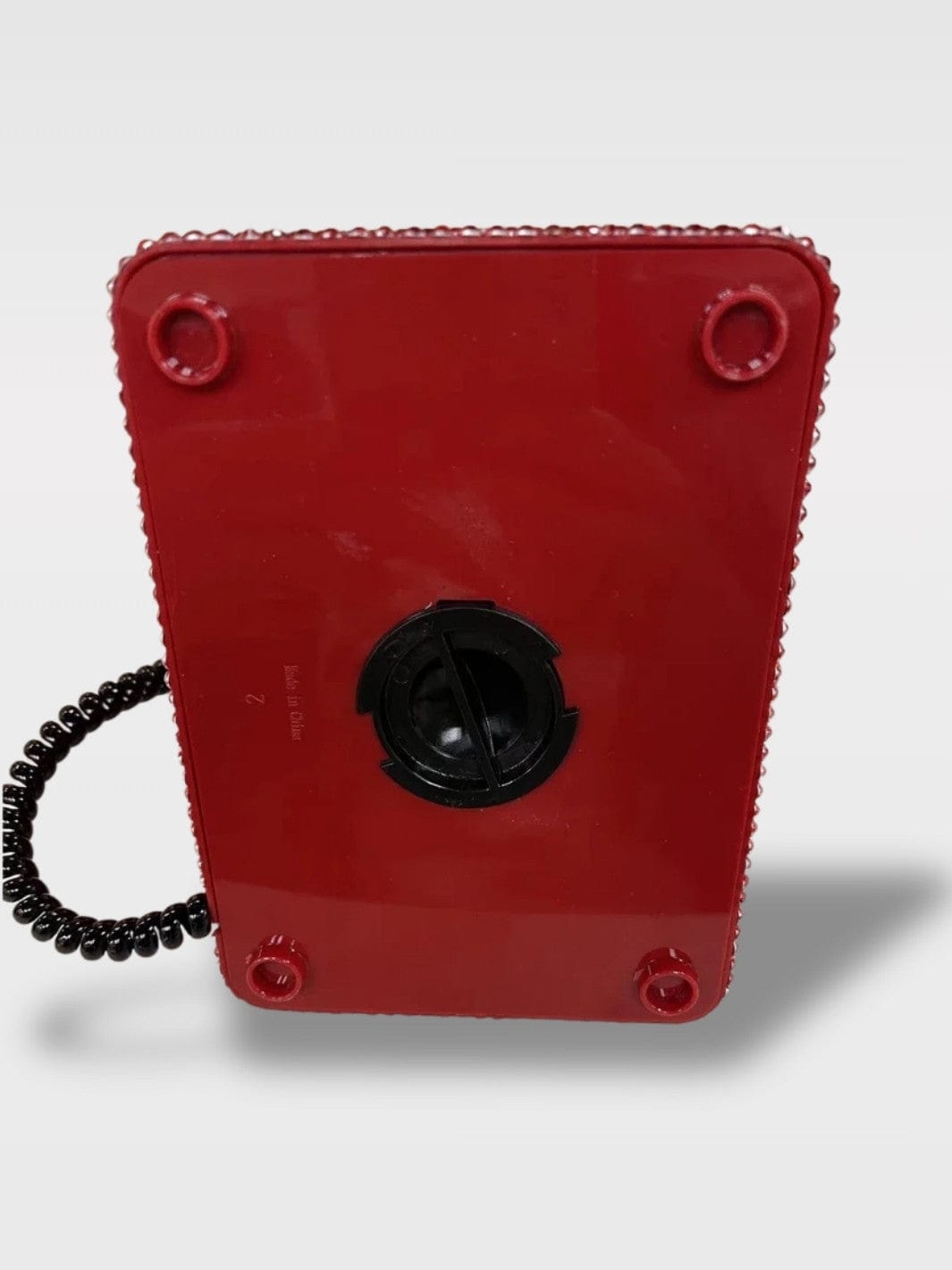 Tirelire Téléphone Ancien Strass Rouge | Chic Rétro