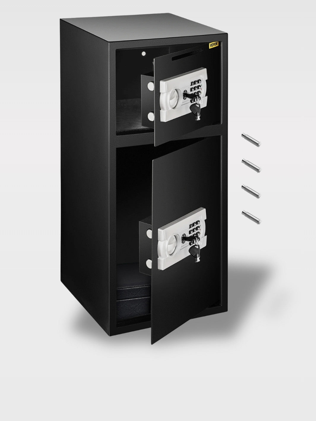 Coffre-Fort Double Porte 2 en 1 en Acier<br>Le DuoSecure