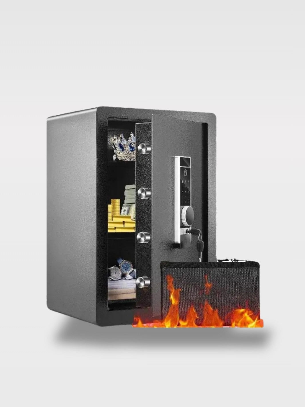 Coffre-Fort Intelligent Électronique 3 en 1<br>Le TriSecure