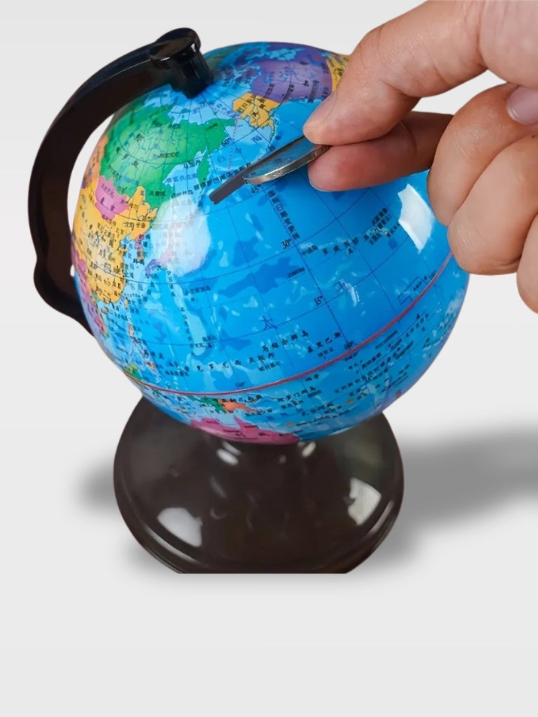 Tirelire Globe Terrestre<br>Le Monde Doré