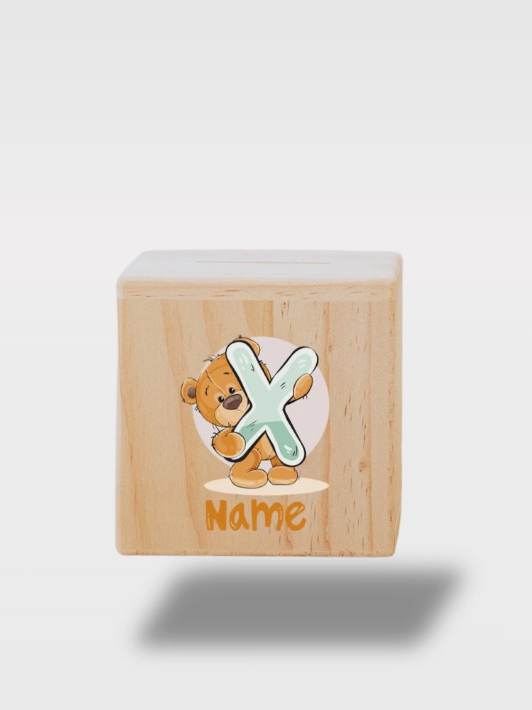 Tirelire Personnalisée Ours En Bois Avec Prénom<br>L’Ourson