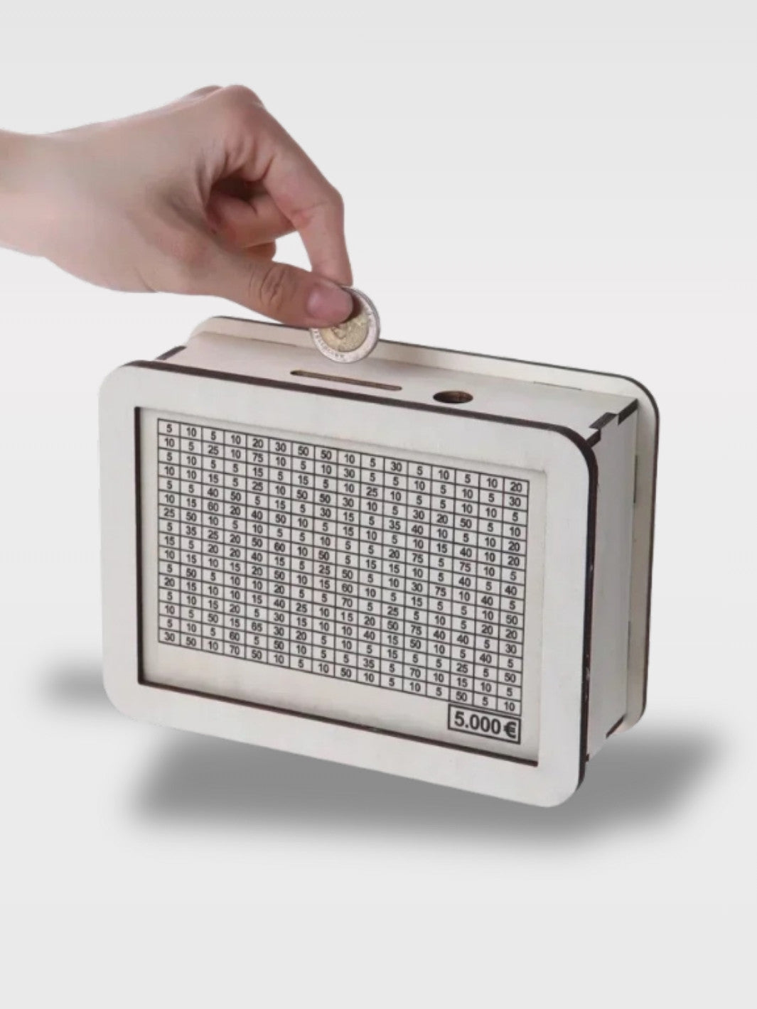 Tirelire en Bois Japonaise Blanche<br>Zen Comptoir