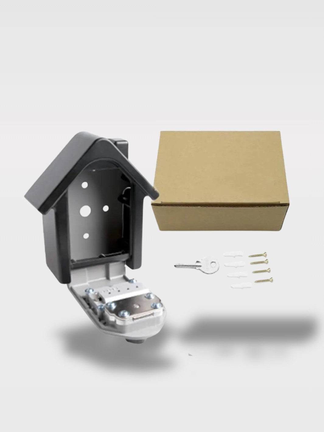 Coffre à Clé Encastrable 2 en 1 en Forme de Maison<br>La Petite Forteresse