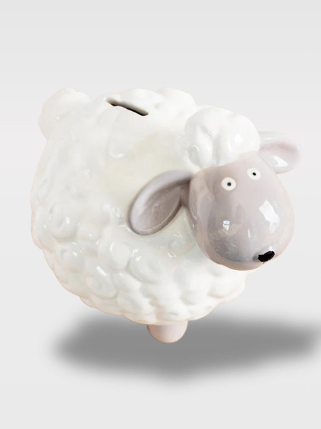 Tirelire Mouton Blanc en Céramique<br>Le Songeur des Prés