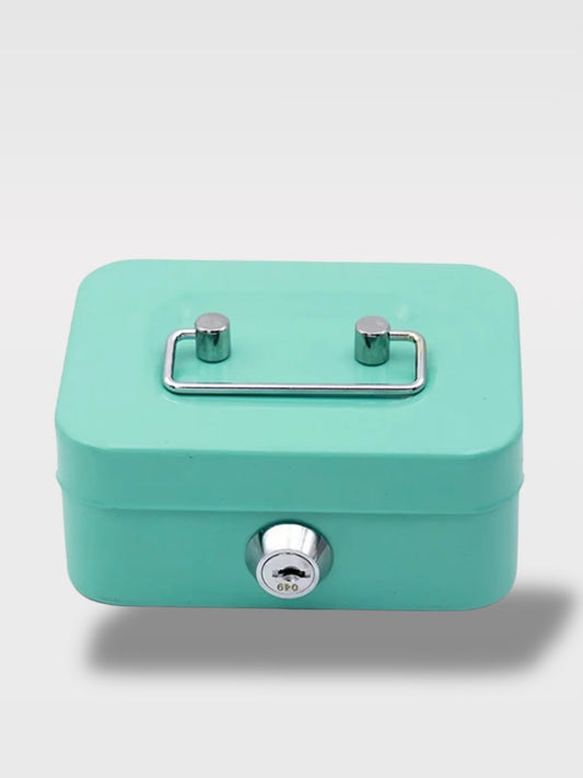 Tirelire Petit Coffre-Fort Portable à Clé<br>Le Coffre Nomade