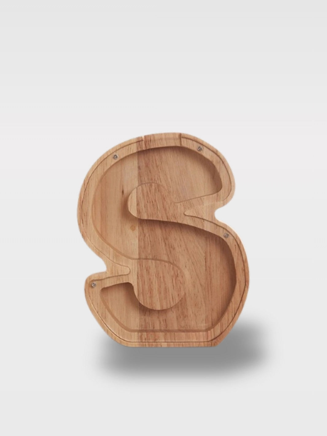 Tirelire En Forme De Lettre En Bois<br>Le Chêne