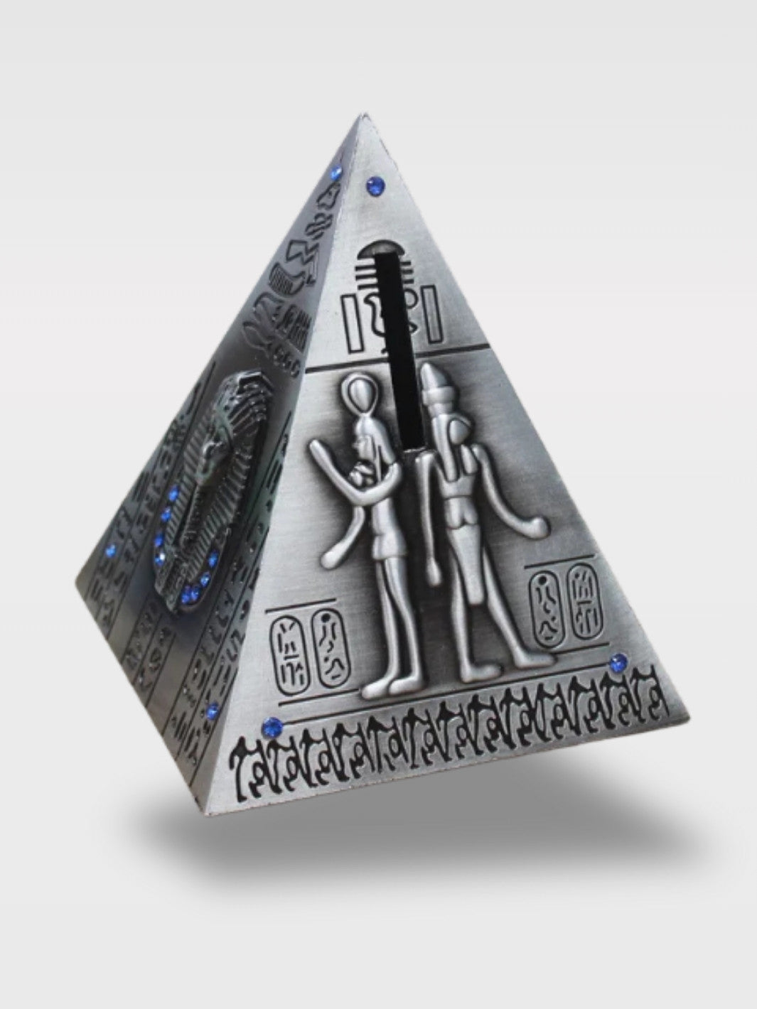 Tirelire Pyramide En Métal<br>L’Architecte Des Pièces