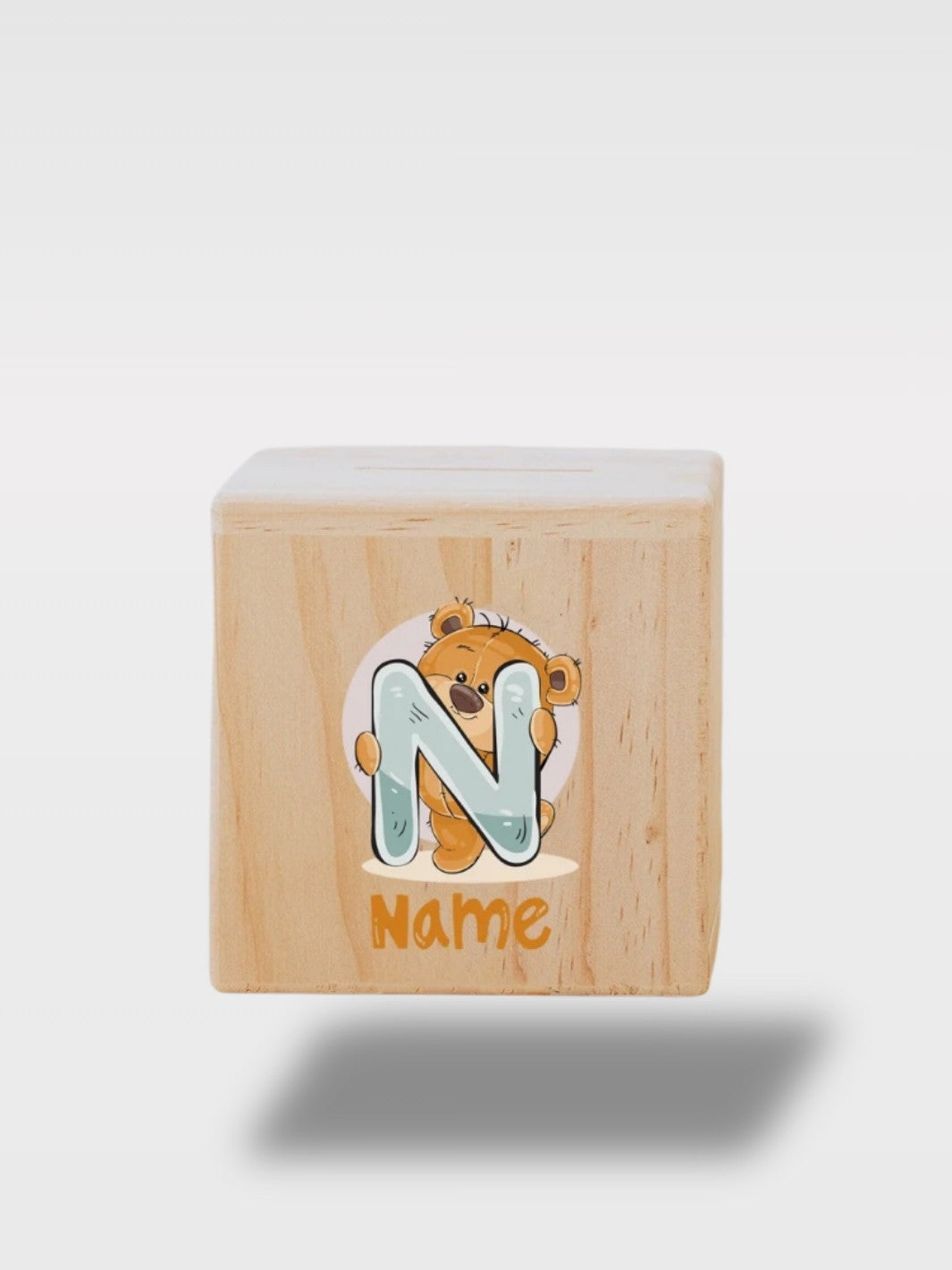 Tirelire Personnalisée Ours En Bois Avec Prénom<br>L’Ourson