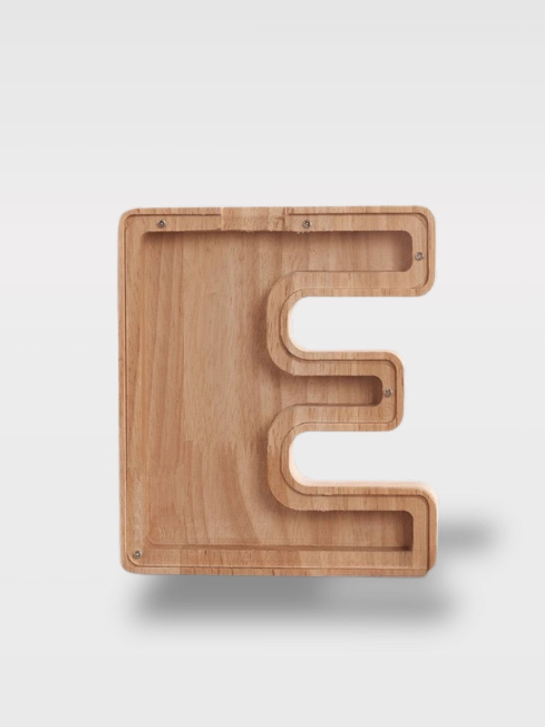 Tirelire En Forme De Lettre En Bois<br>Le Chêne