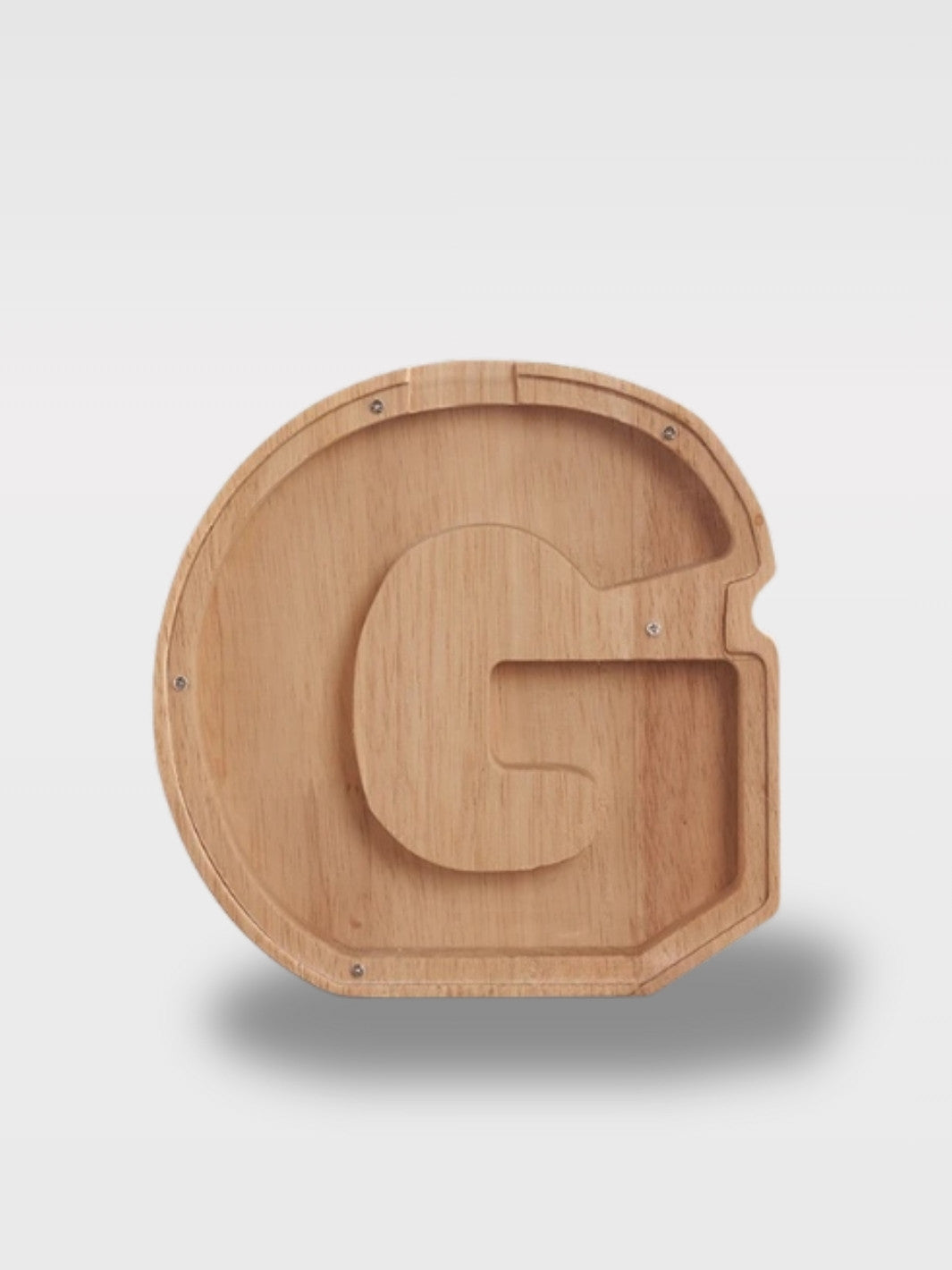 Tirelire En Forme De Lettre En Bois<br>Le Chêne