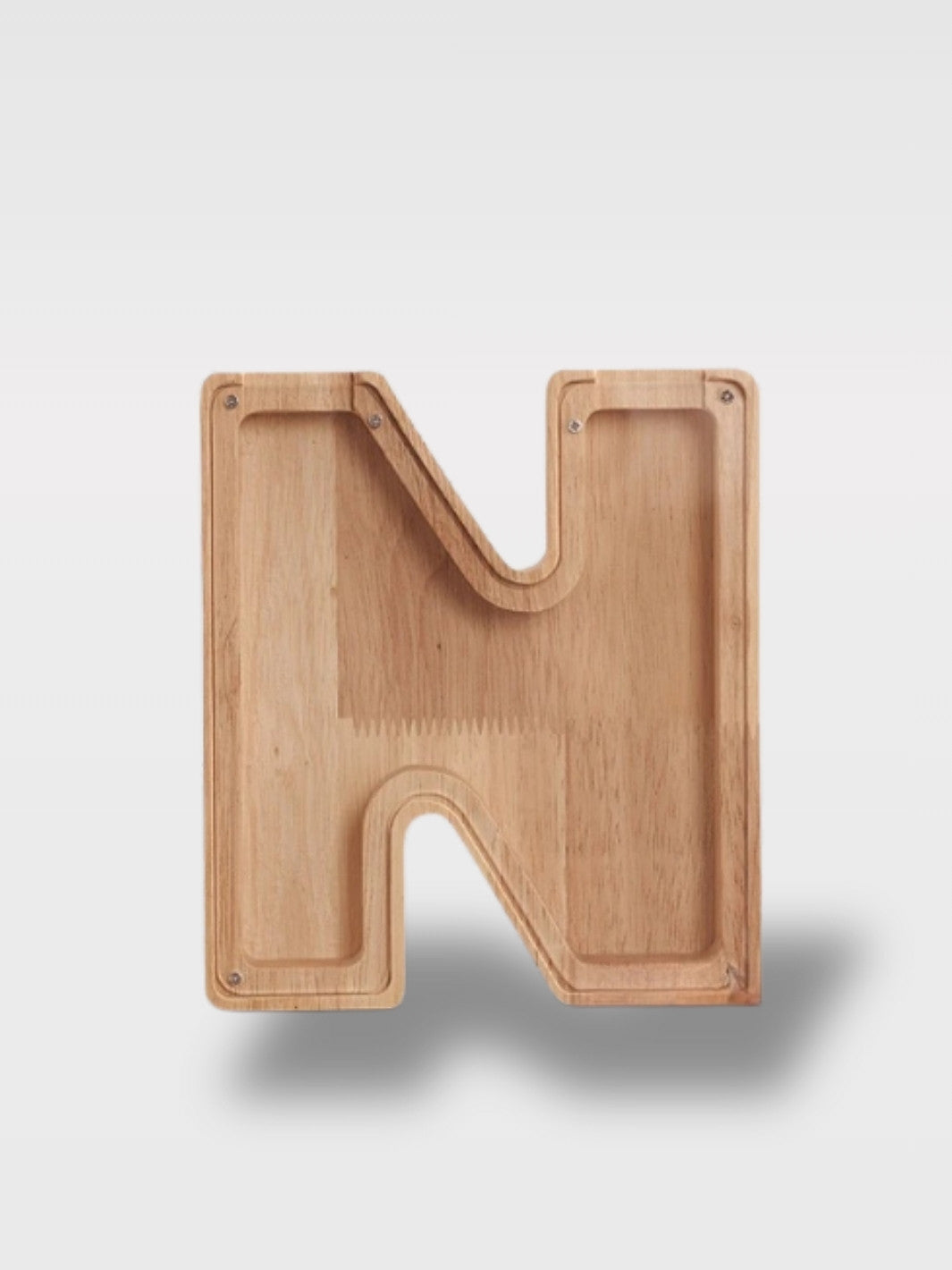 Tirelire En Forme De Lettre En Bois<br>Le Chêne