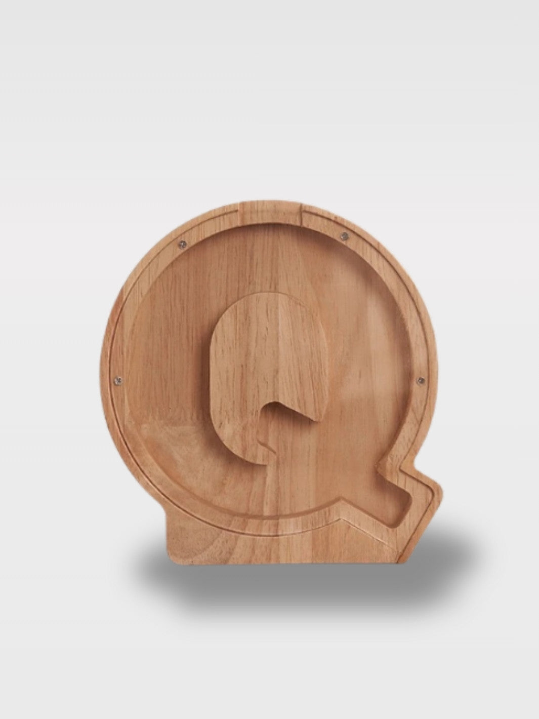 Tirelire En Forme De Lettre En Bois<br>Le Chêne