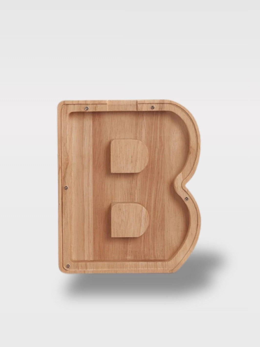 Tirelire En Forme De Lettre En Bois<br>Le Chêne