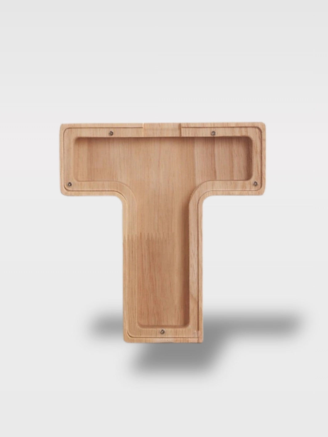 Tirelire En Forme De Lettre En Bois<br>Le Chêne