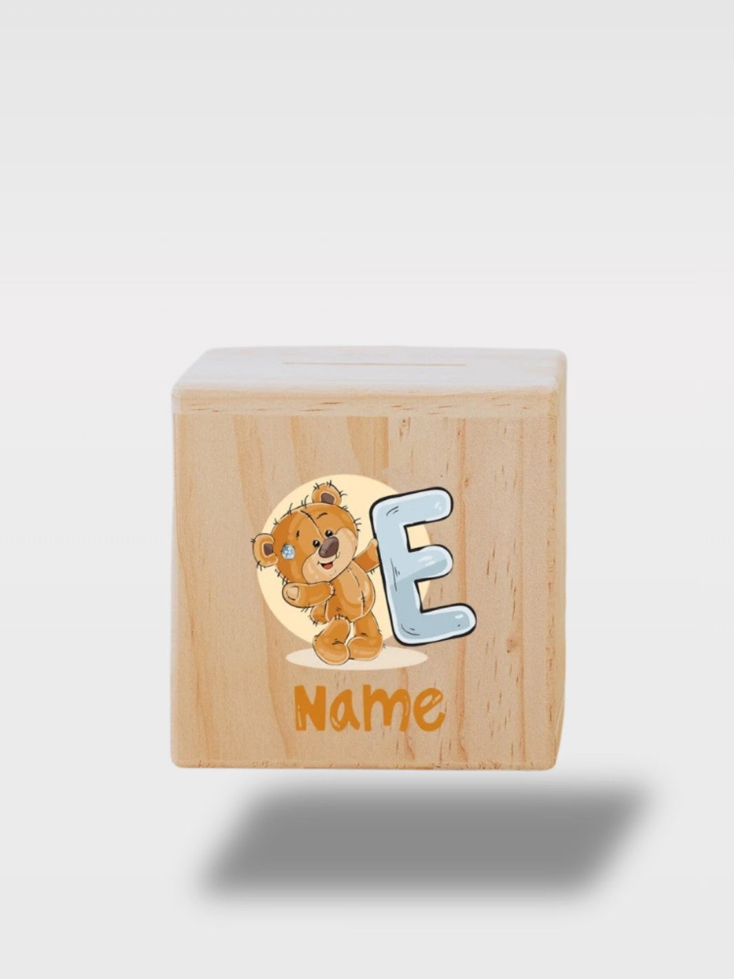 Tirelire Personnalisée Ours En Bois Avec Prénom<br>L’Ourson