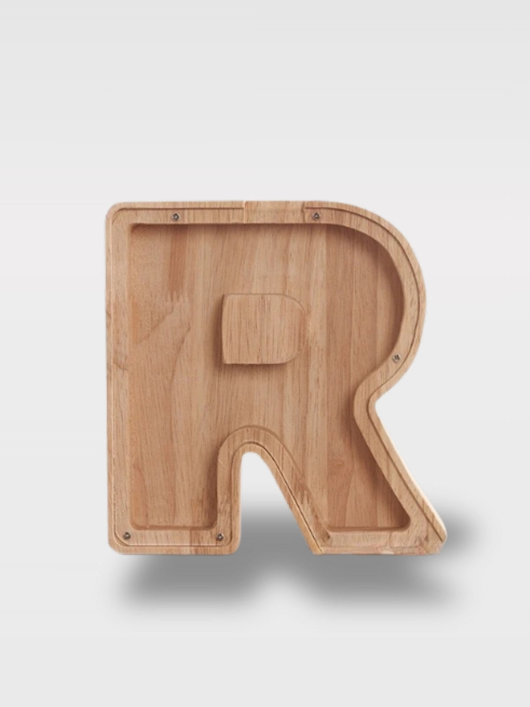 Tirelire En Forme De Lettre En Bois<br>Le Chêne