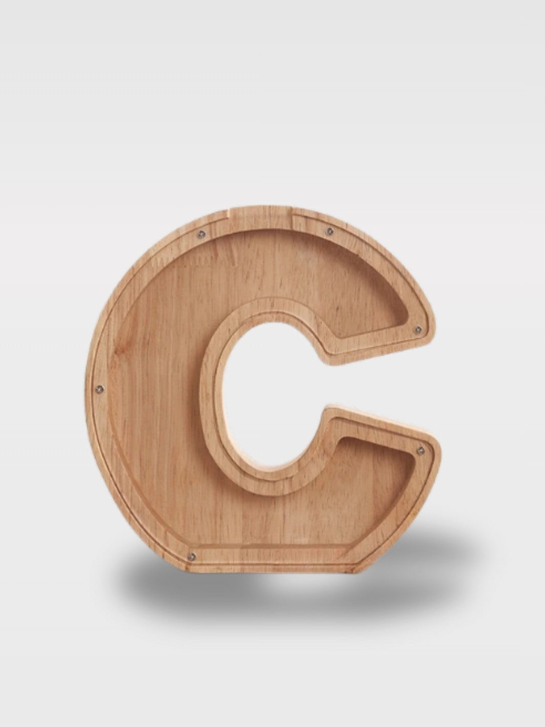 Tirelire En Forme De Lettre En Bois<br>Le Chêne