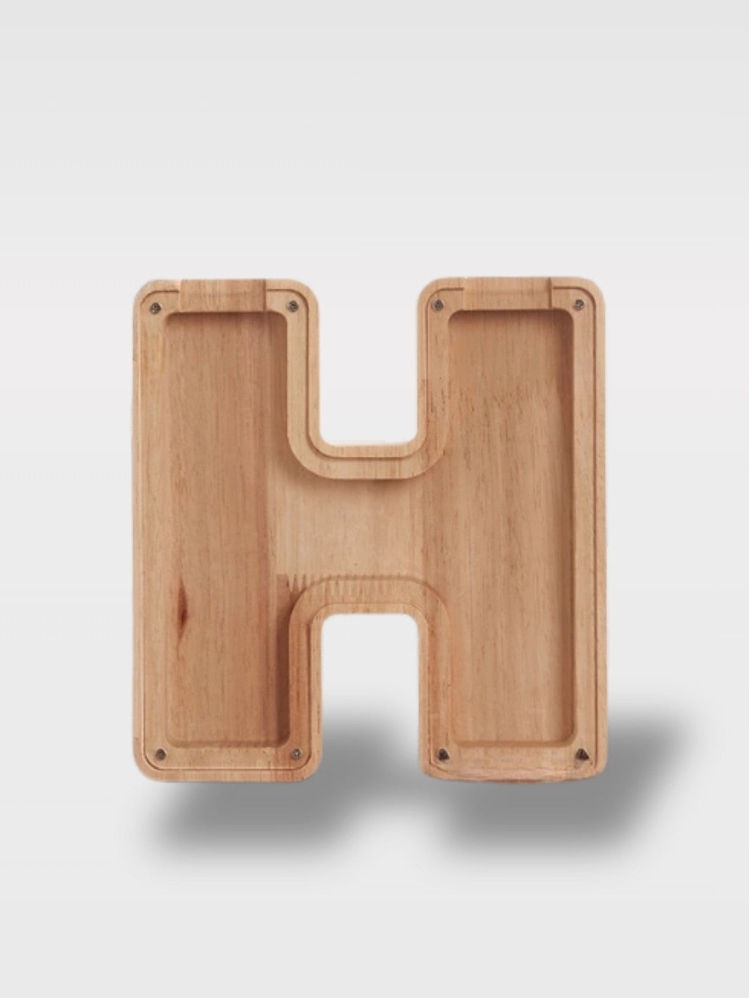 Tirelire En Forme De Lettre En Bois<br>Le Chêne