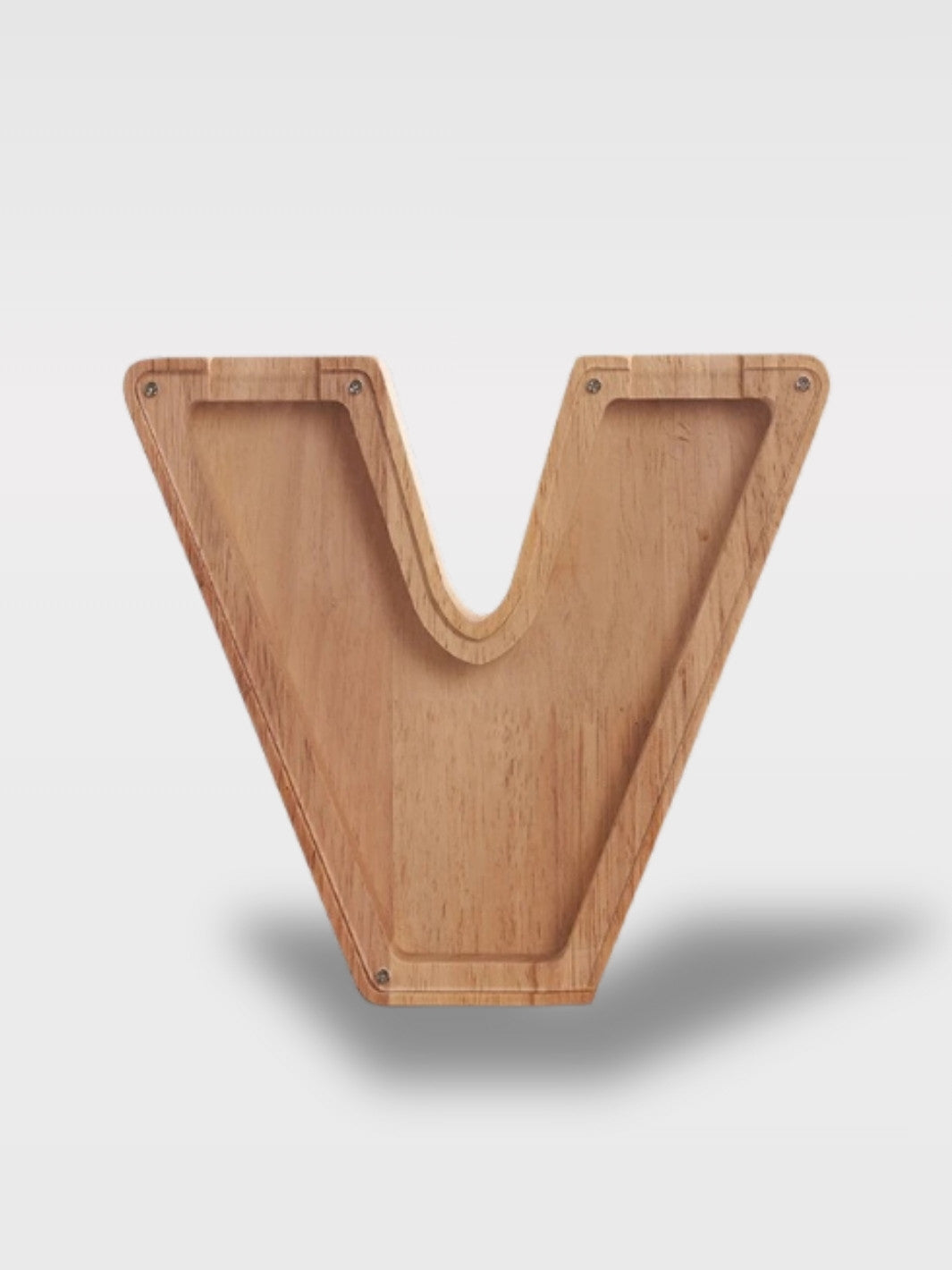 Tirelire En Forme De Lettre En Bois<br>Le Chêne