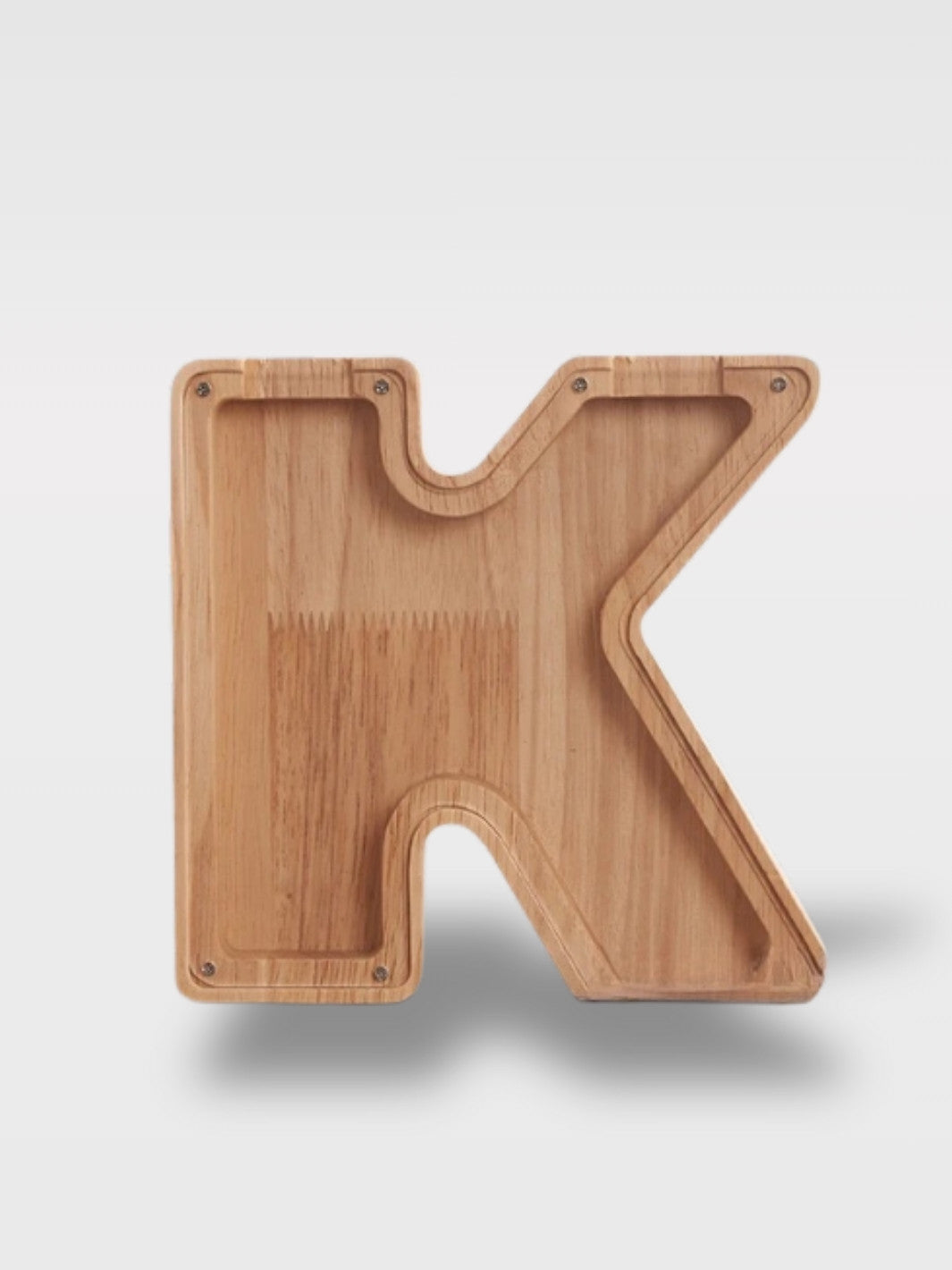 Tirelire En Forme De Lettre En Bois<br>Le Chêne