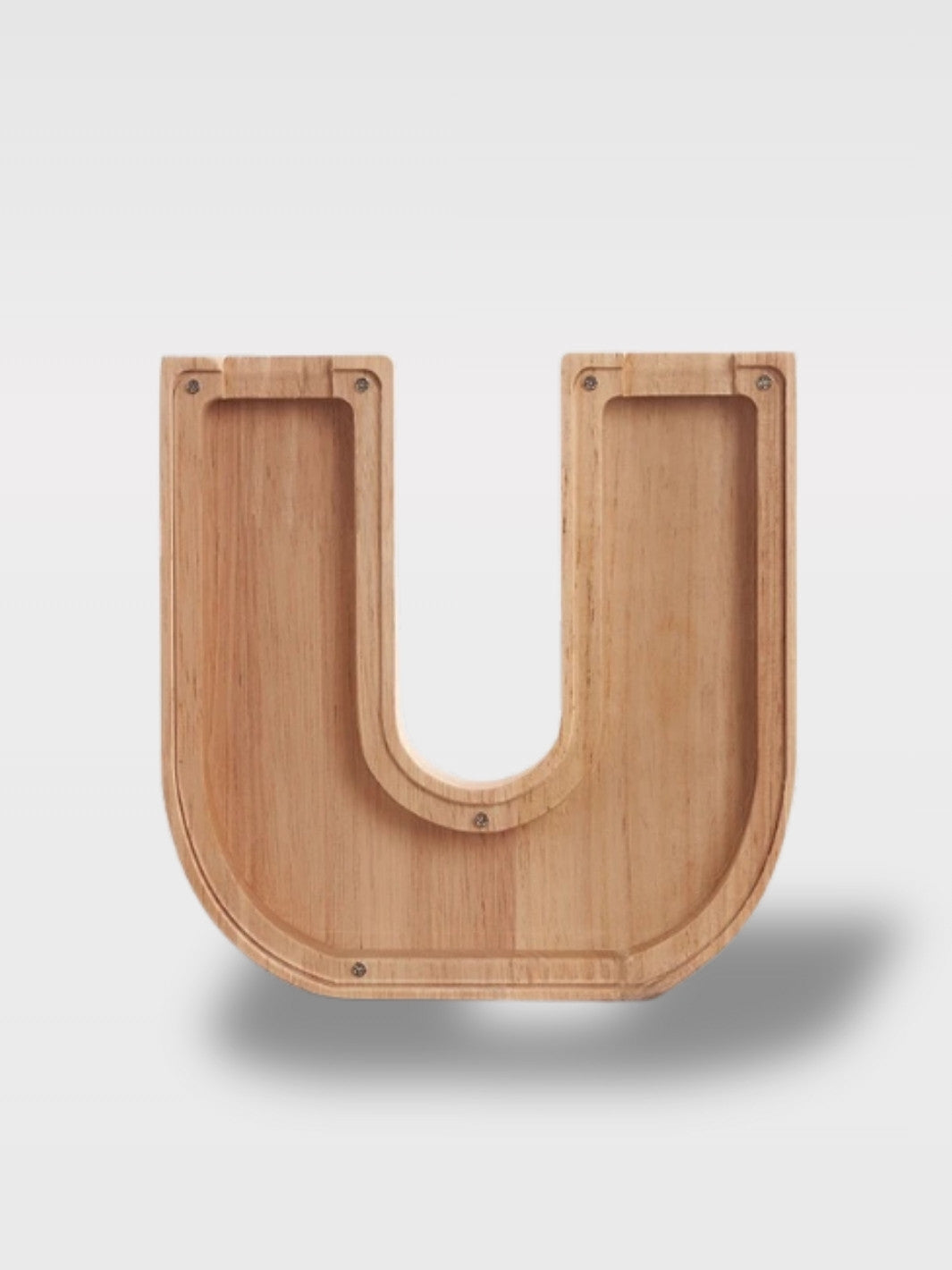 Tirelire En Forme De Lettre En Bois<br>Le Chêne