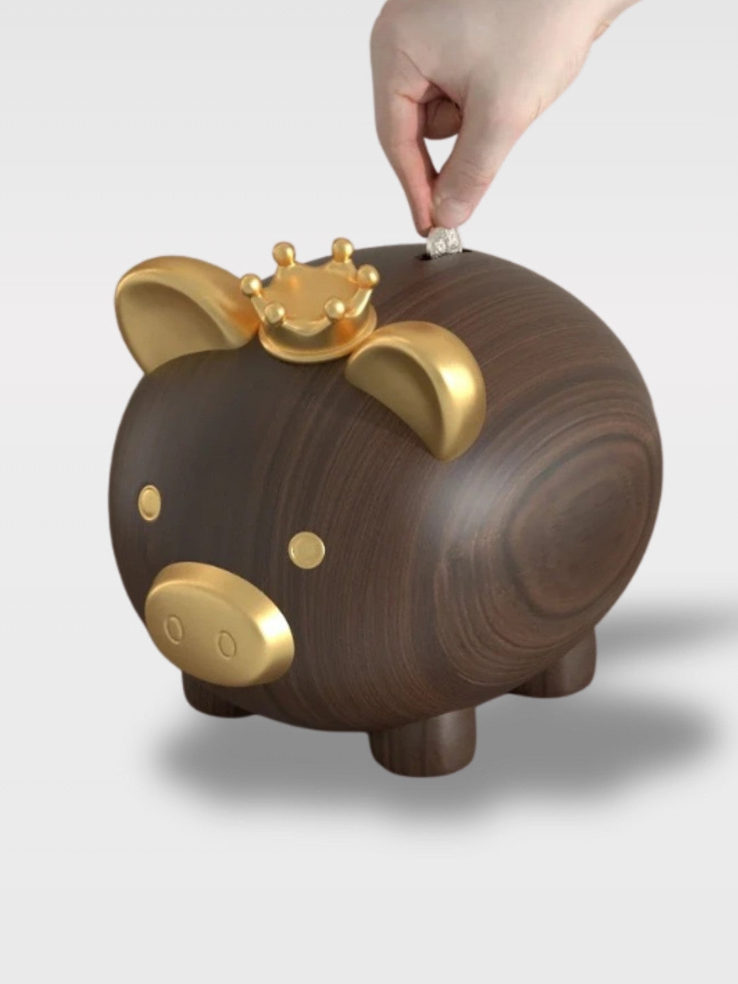 Tirelire Cochon Bois <br>Le Naturel Chic