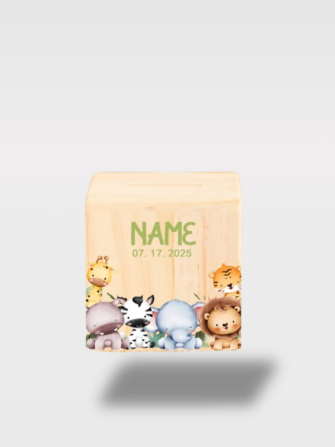 Tirelire Naissance Personnalisée Féerique En Bois<br>Le Féérique