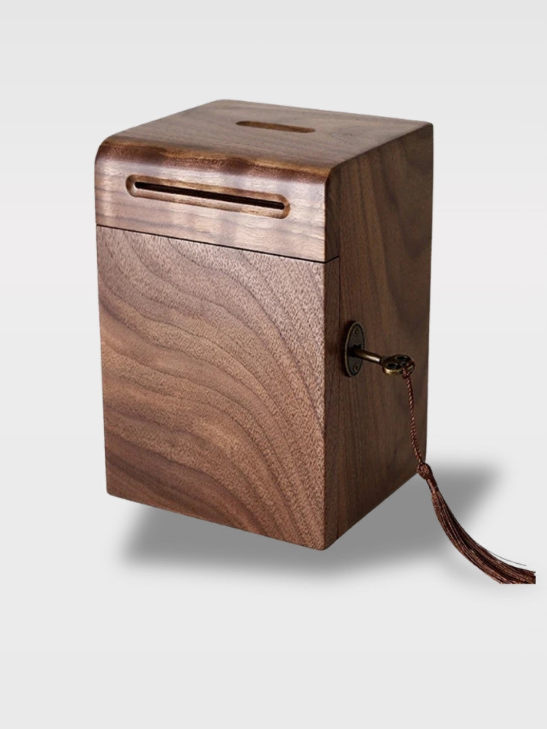 Tirelire Coffre Bois à Clé Design<br>Le Coffre Artisan