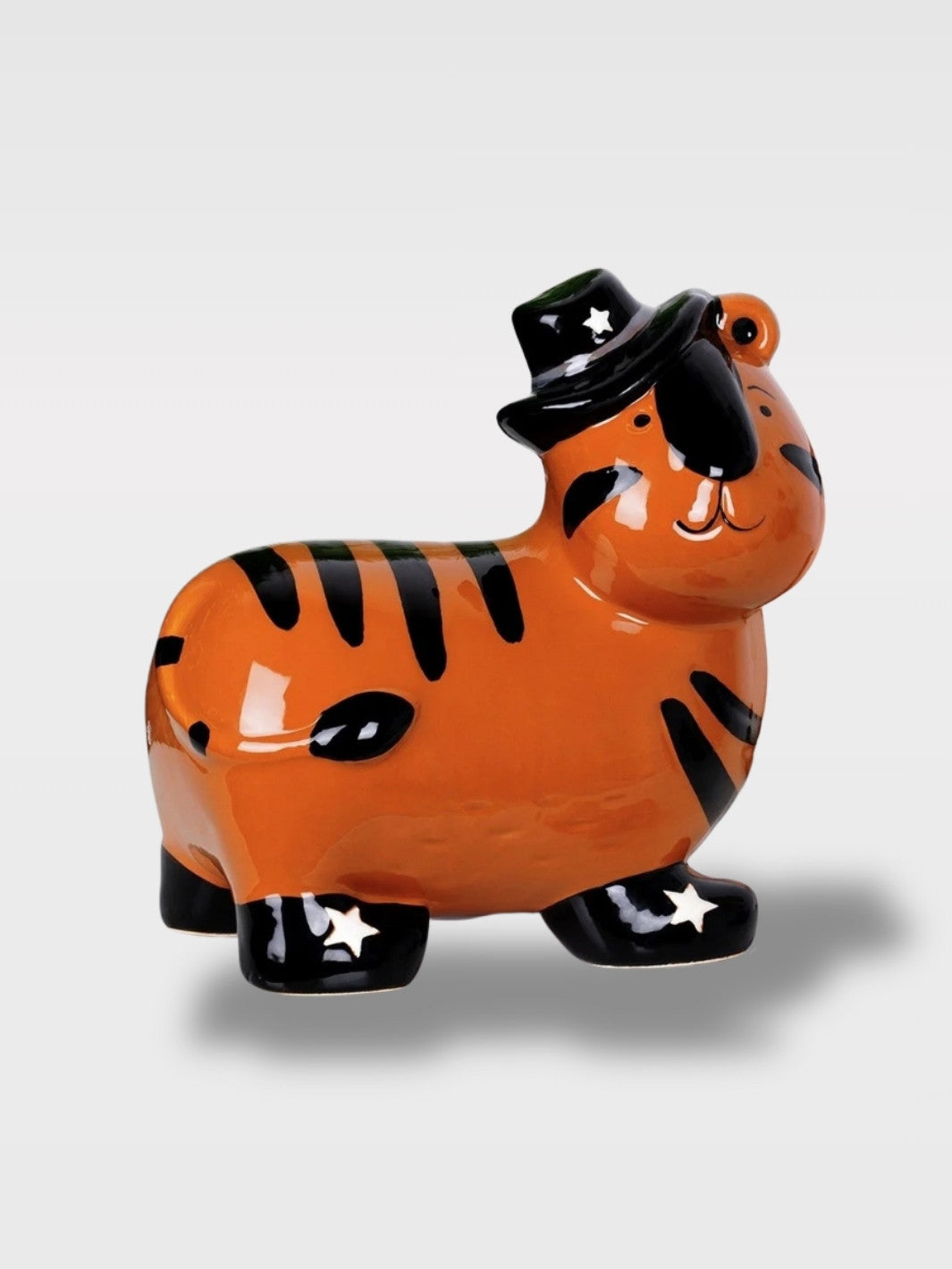 Tirelire Chat Dans Chaussure En Céramique<br>Le Félin Vagabond