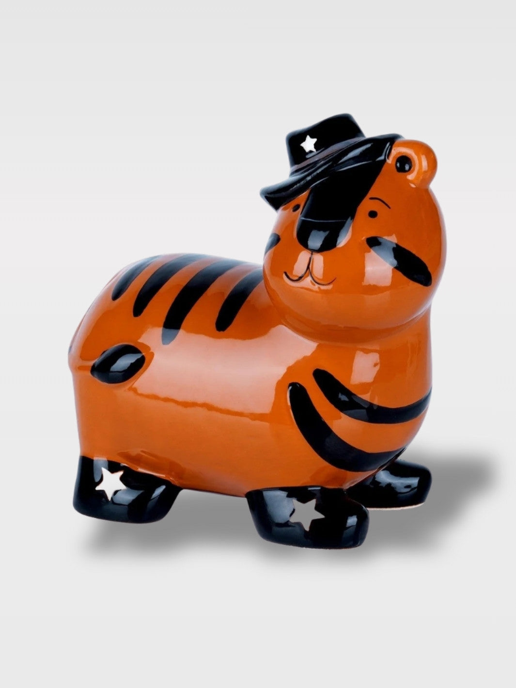 Tirelire Chat Dans Chaussure En Céramique<br>Le Félin Vagabond