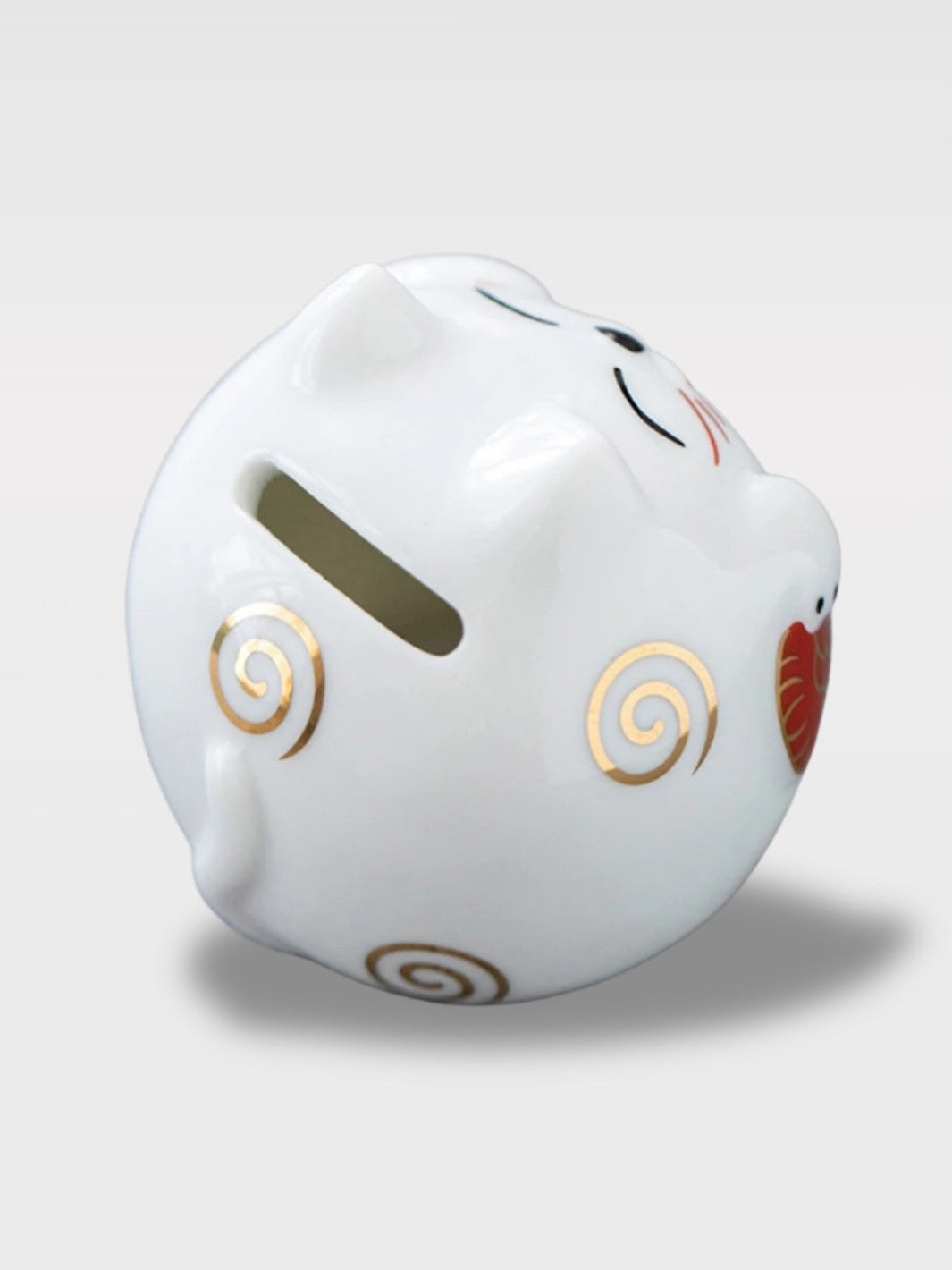 Tirelire En Céramique Chat Blanc<br>Le Félin Rêveur