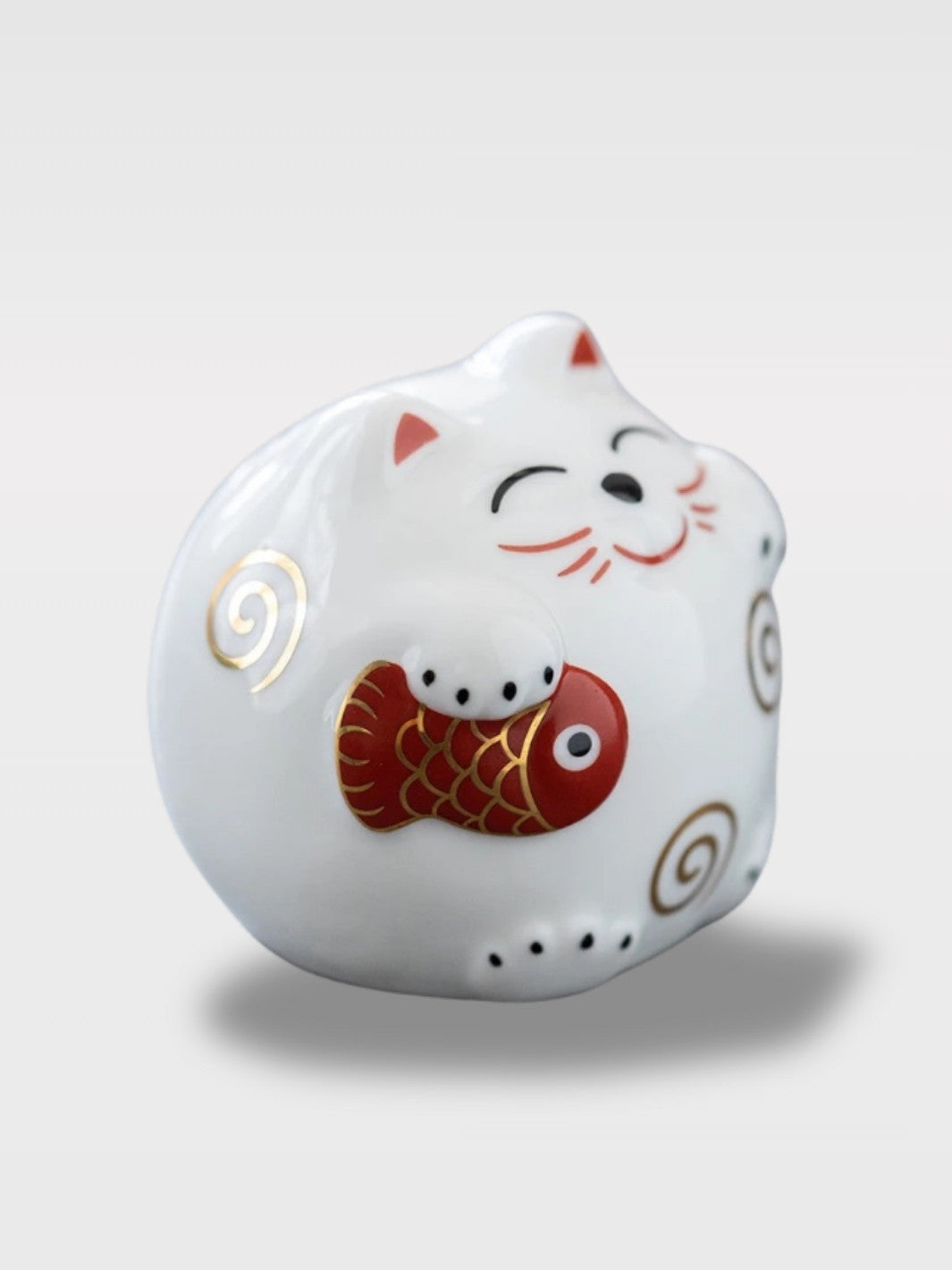 Tirelire En Céramique Chat Blanc<br>Le Félin Rêveur