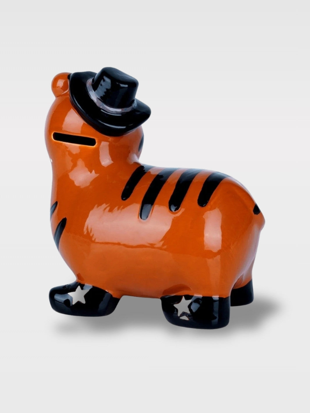 Tirelire Chat Dans Chaussure En Céramique<br>Le Félin Vagabond