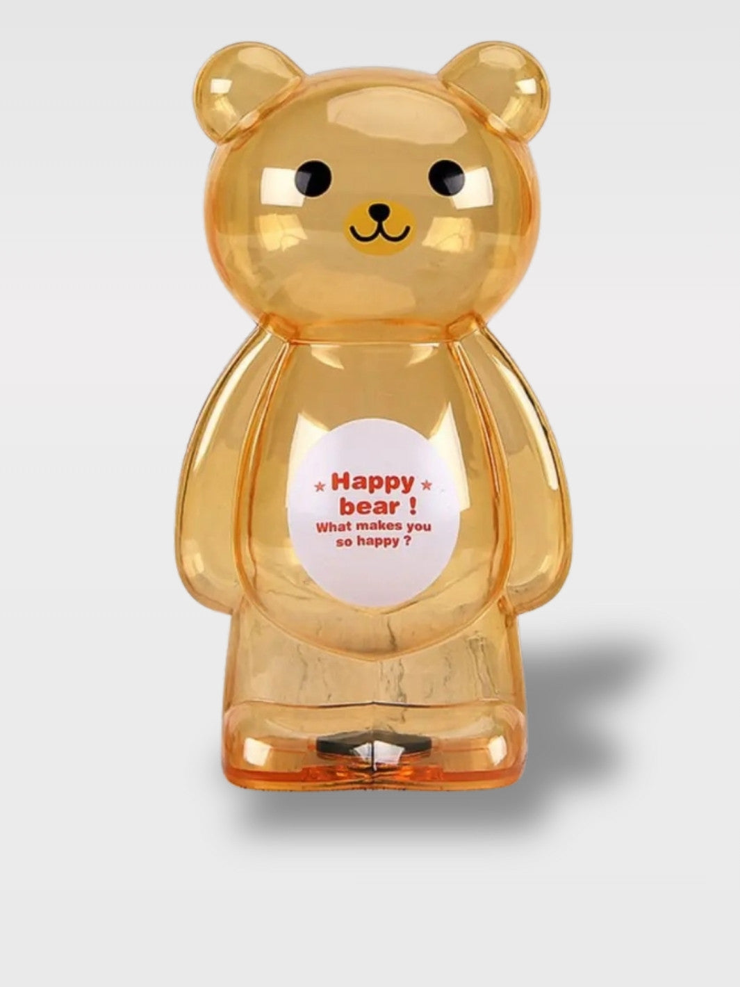 Tirelire Design Ours Transparente<br>Le Garde-Trésor Cristallin