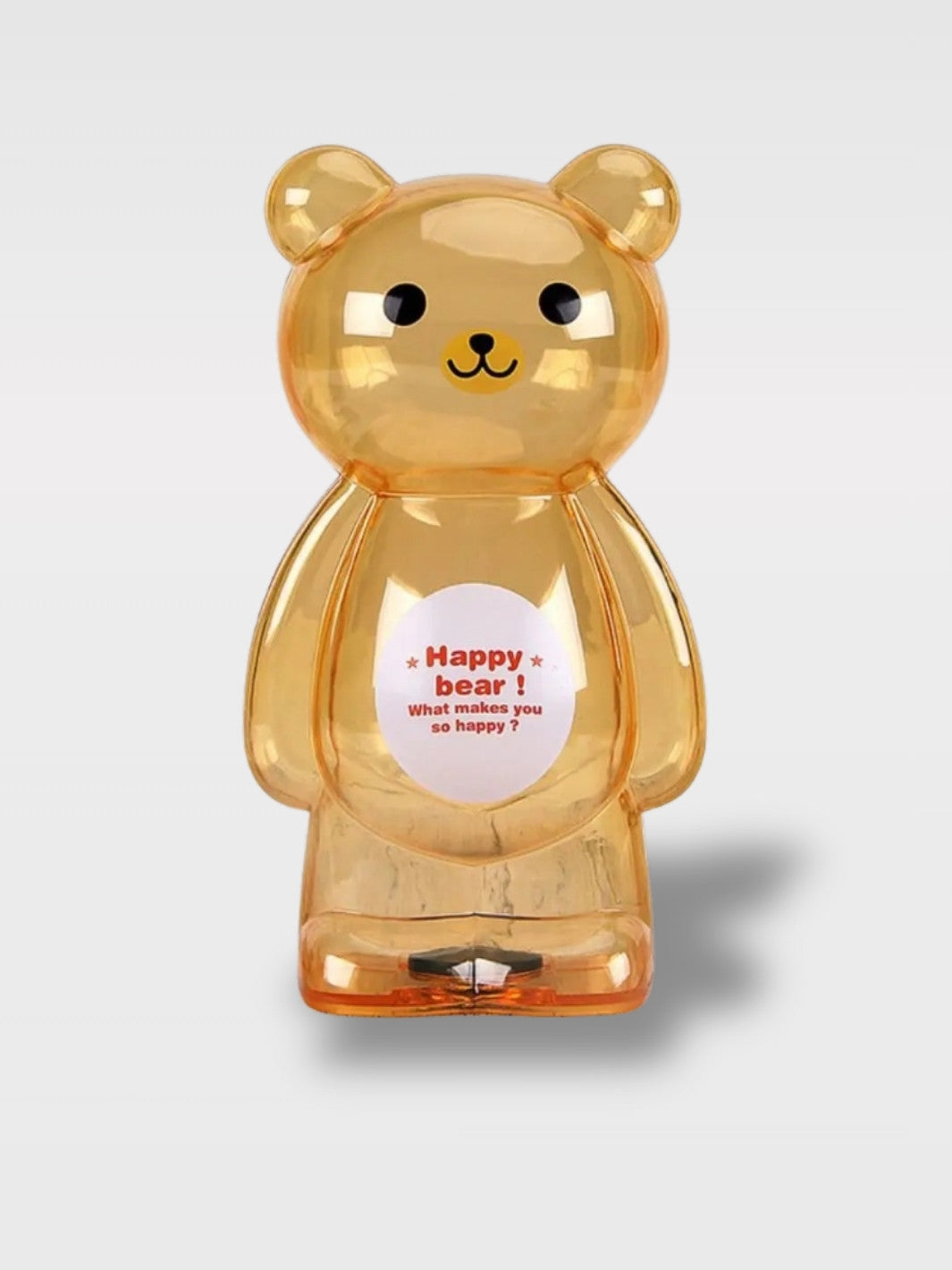 Tirelire Design Ours Transparente<br>Le Garde-Trésor Cristallin