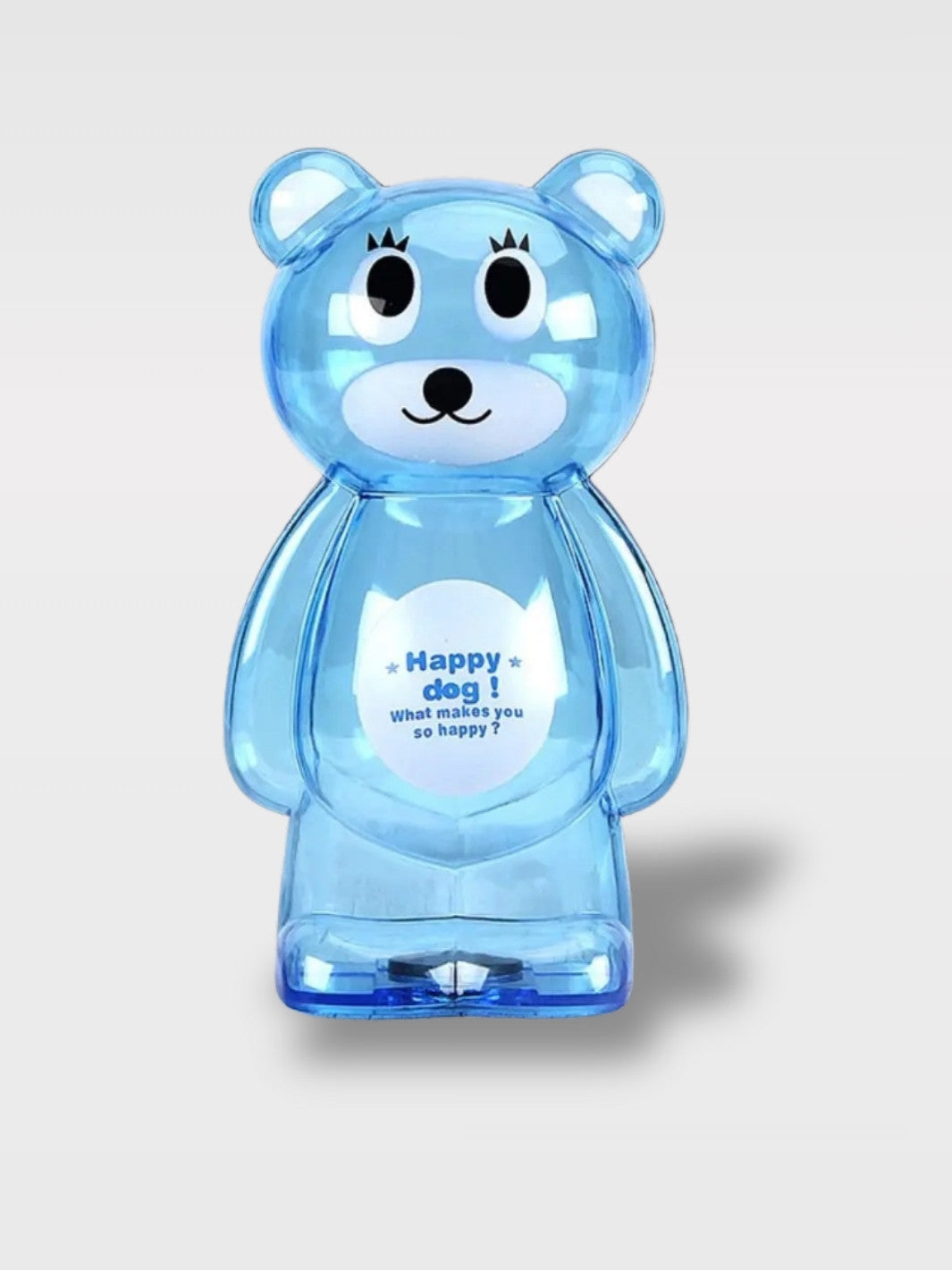 Tirelire Design Ours Transparente<br>Le Garde-Trésor Cristallin