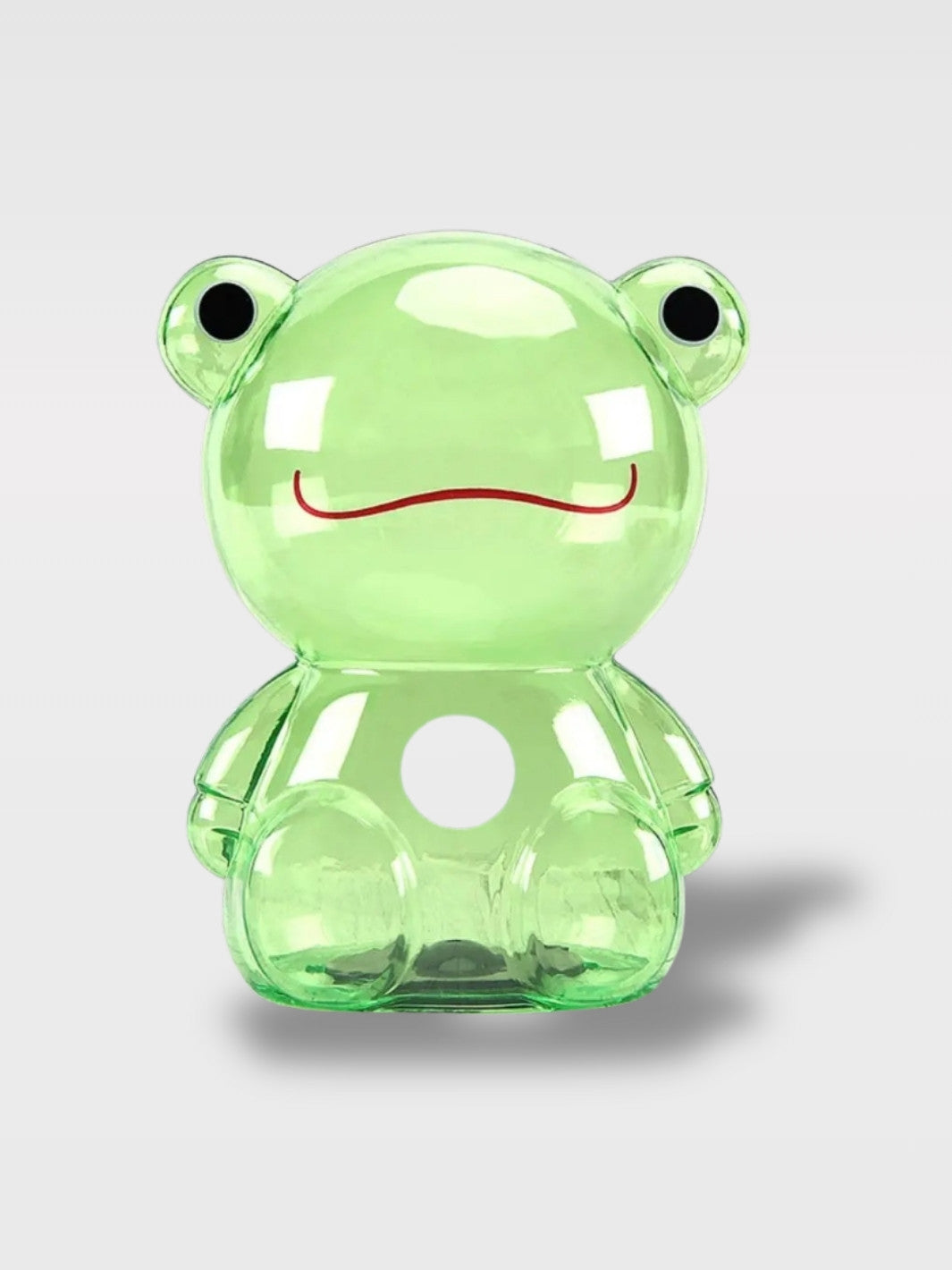 Tirelire Grenouille Verte Transparente<br>La Sauteuse Cristalline