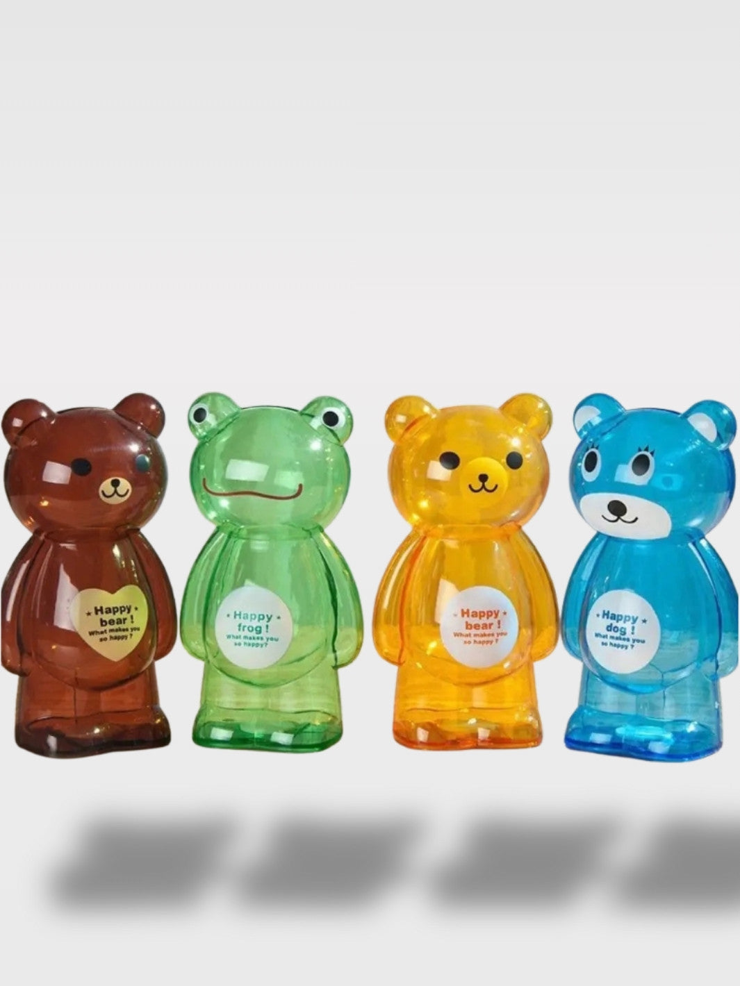 Tirelire Design Ours Transparente<br>Le Garde-Trésor Cristallin