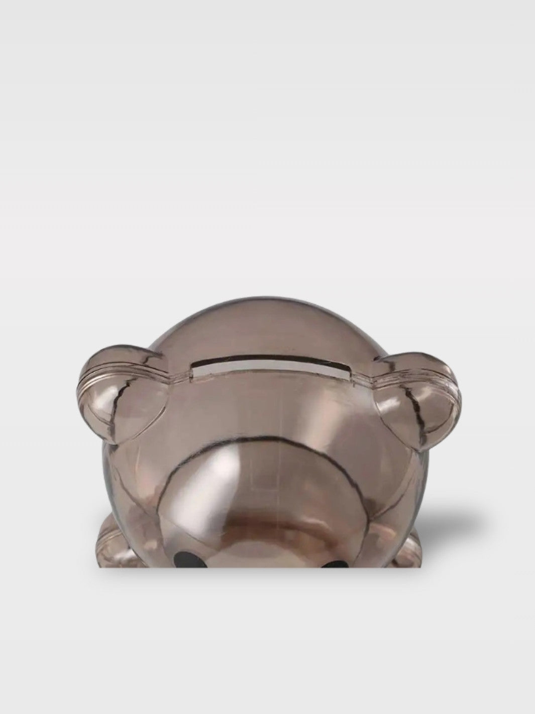 Tirelire Design Ours Transparente<br>Le Garde-Trésor Cristallin