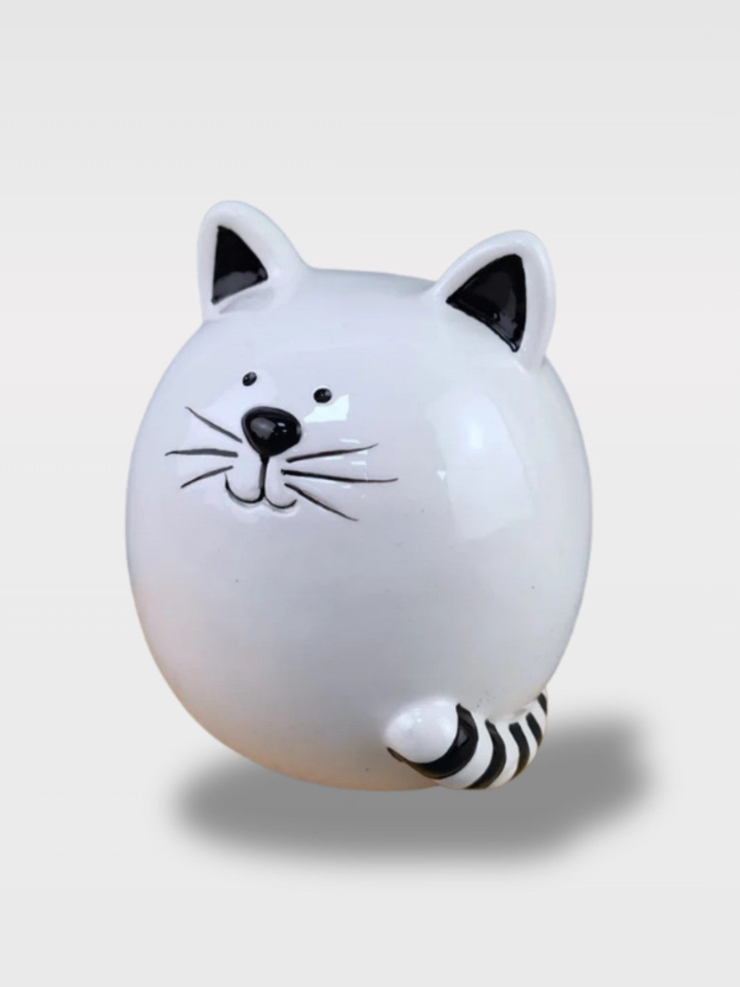 Tirelire En Céramique Chat Blanc<br>Le Félin Joyeux
