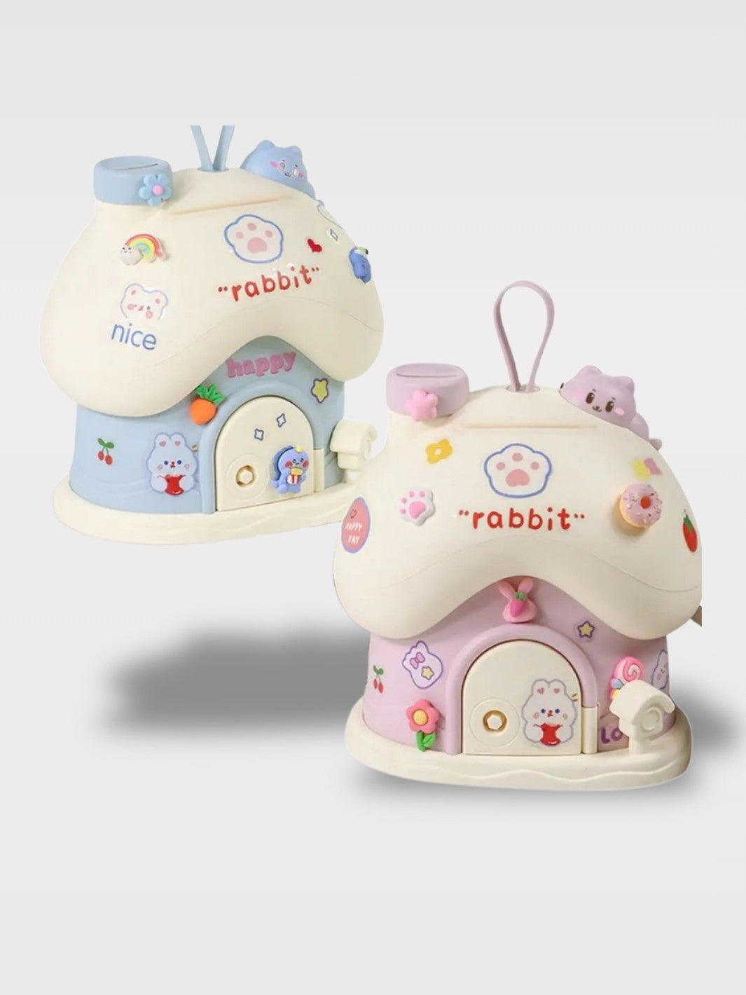 Tirelire Maison Animaux Colorées<br>Le Nid Joyeux