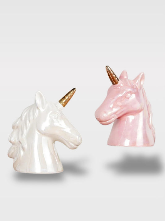 Tirelire Tête De Licorne En Céramique<br>La Reine Du Nord