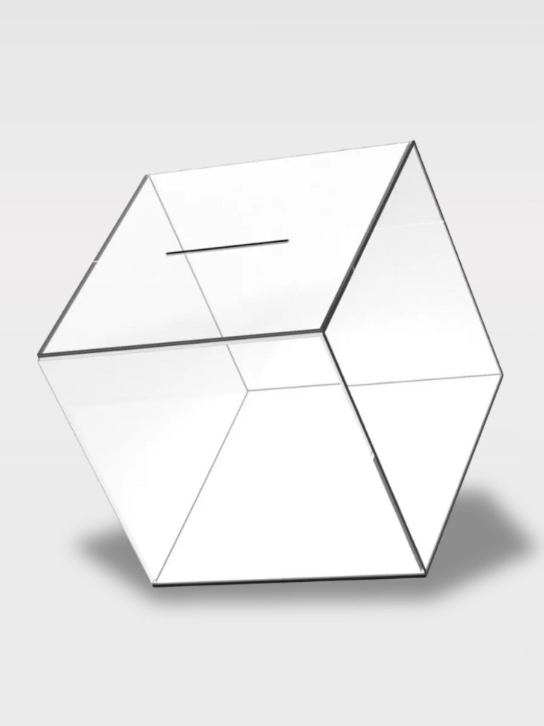 Tirelire Transparente à Casser en Acrylique<br>Le Coffre Clair